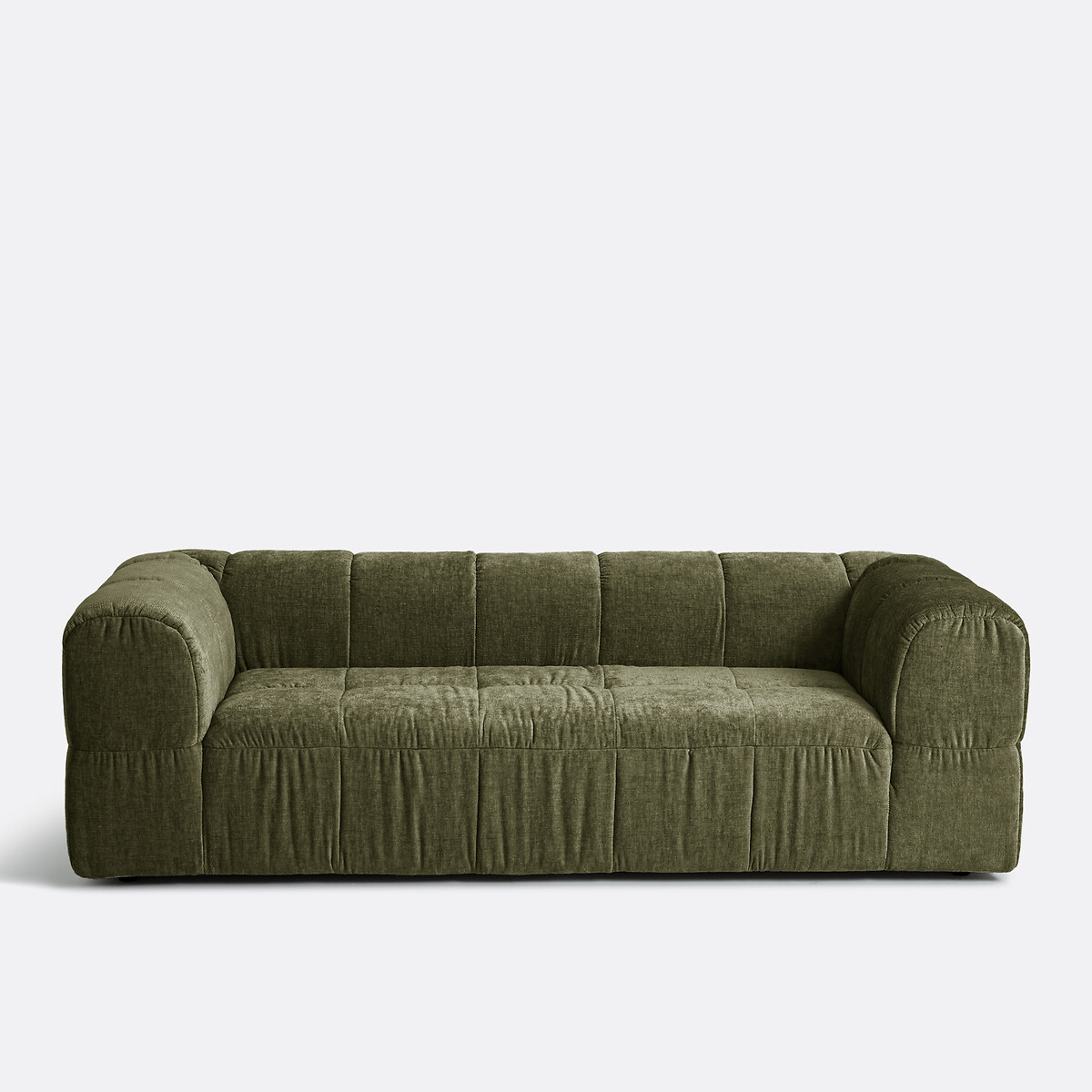 Καναπές τριών θέσεων από παχύ βελούδο Μ131xΠ230xΥ70cm