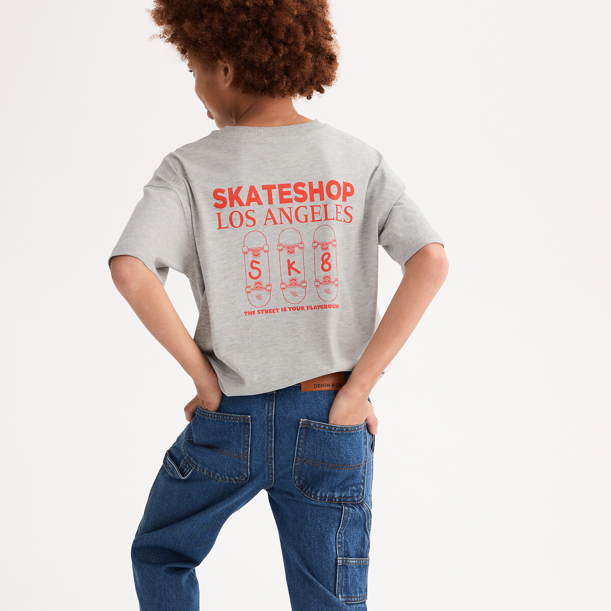 Φαρδύ t-shirt με μήνυμα