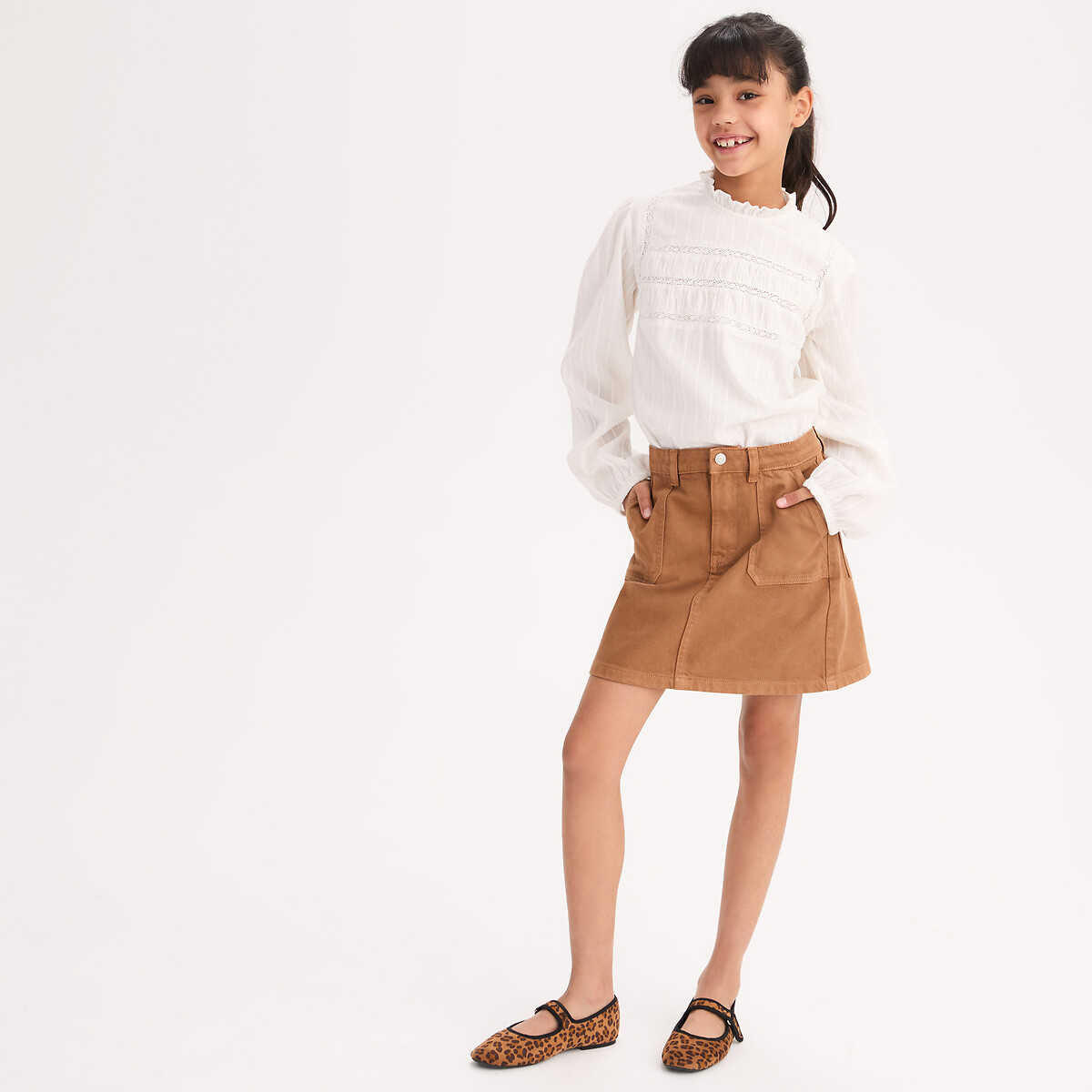 La Redoute Collections Ίσια και κοντή φούστα