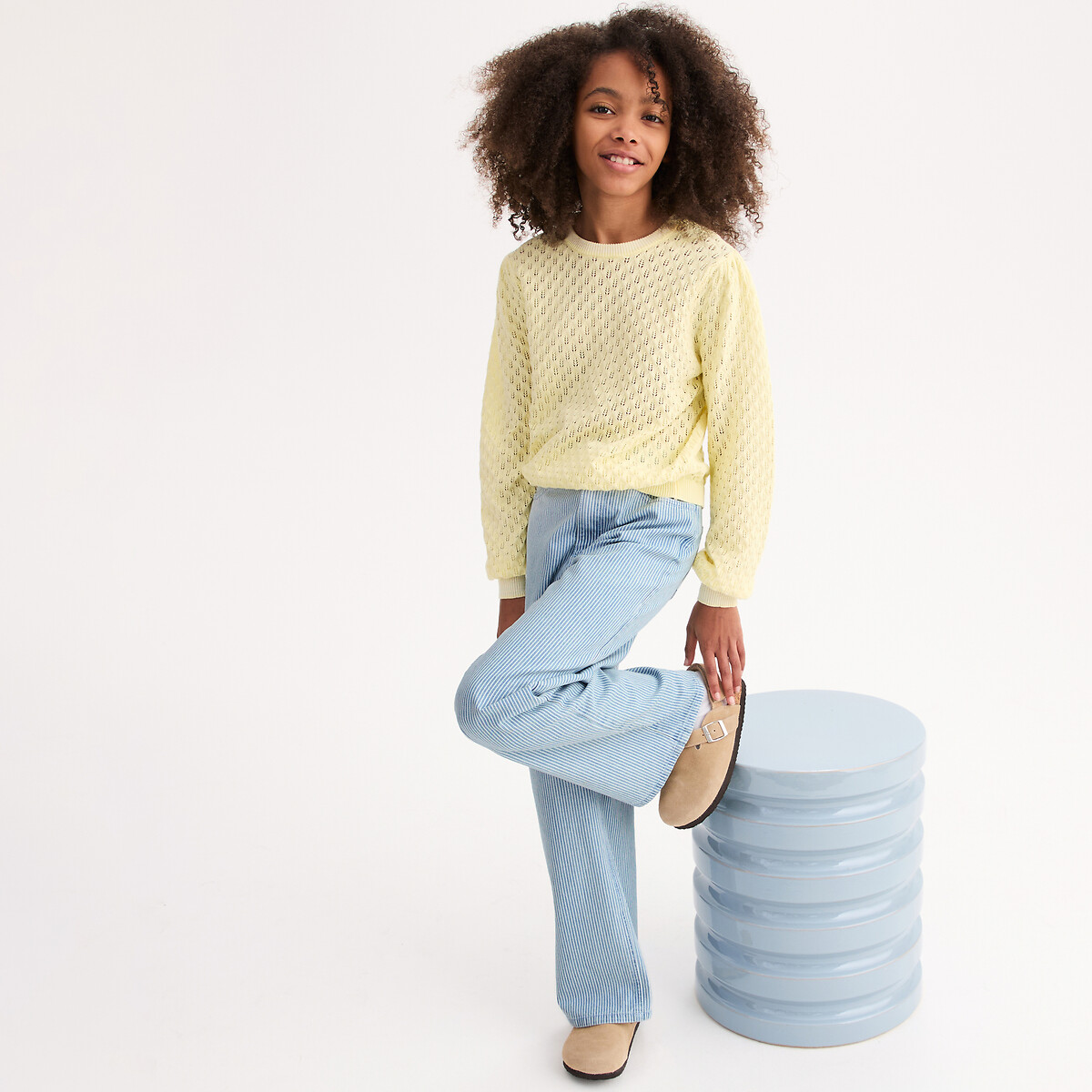 Παντελόνι φαρδύ με ρίγες