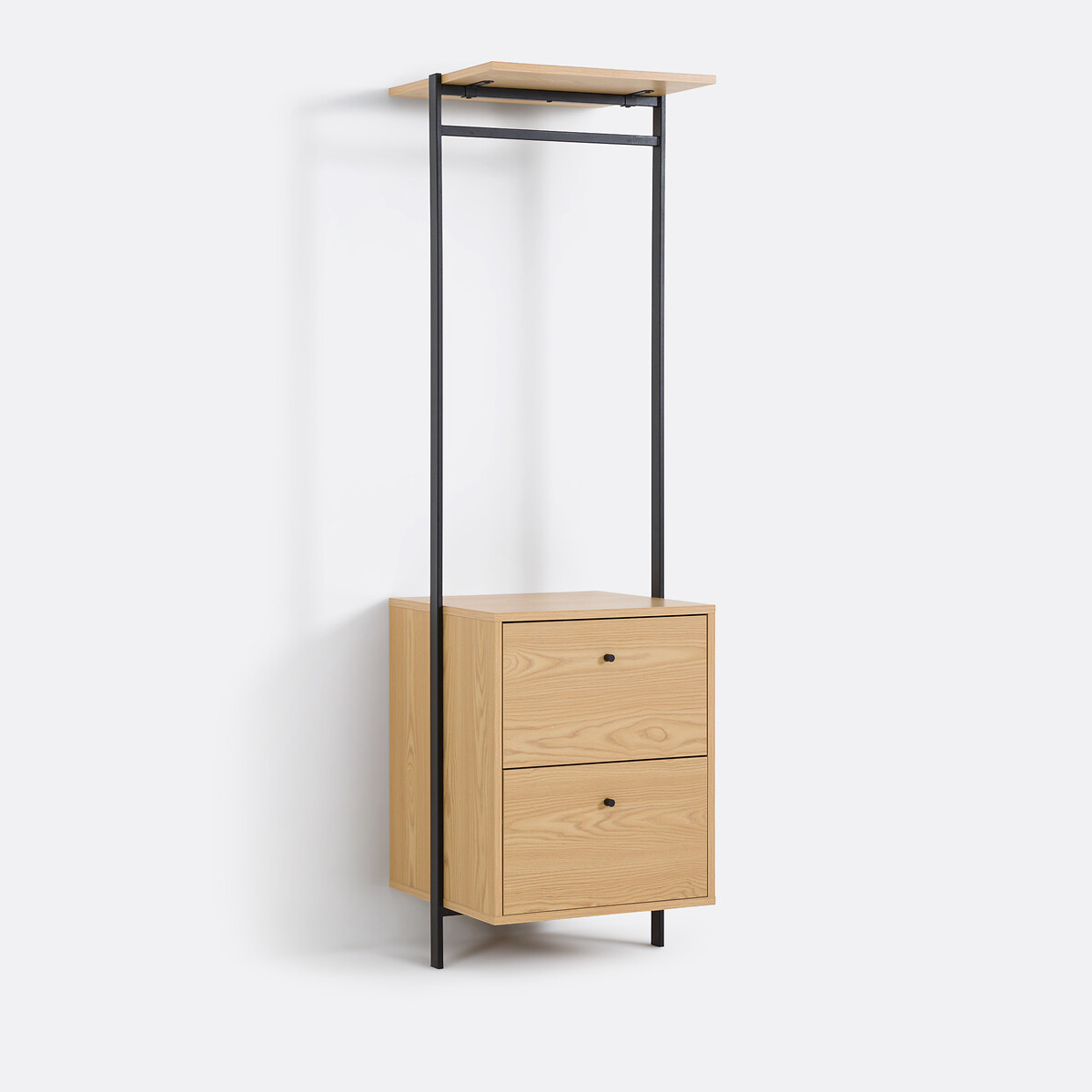 Μονάδα ντουλάπας με κρεμάστρα και 2 συρτάρια Μ51xΠ55xΥ185cm