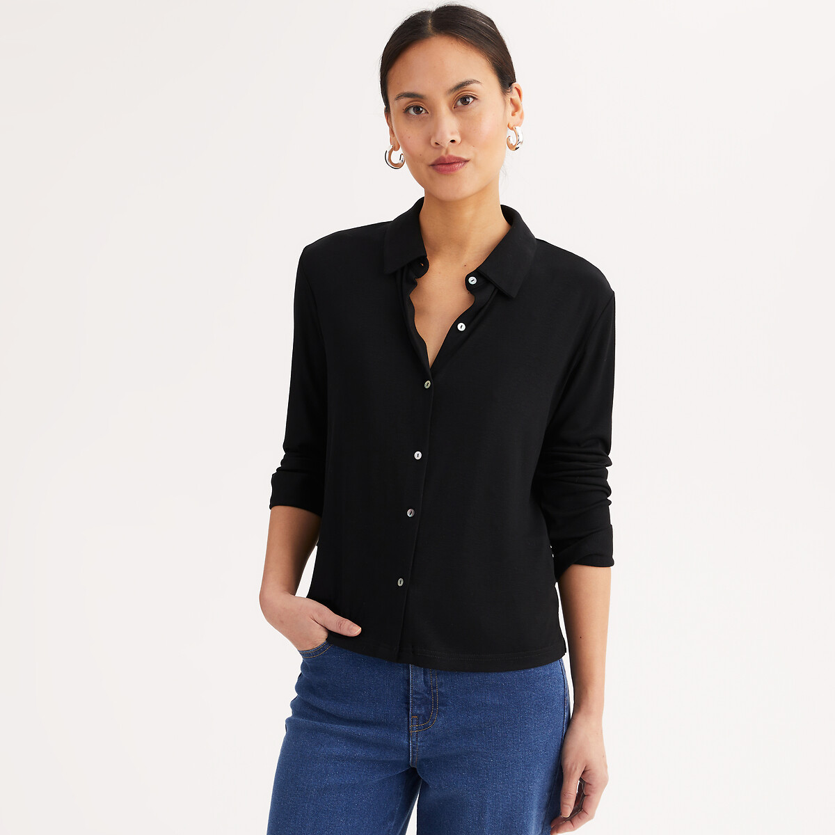 Anne Weyburn Polo μπλουζάκι με μακριά μανίκια