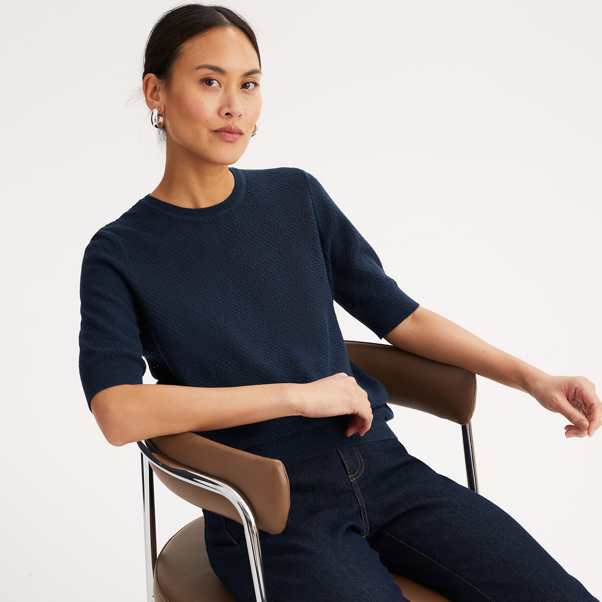 Anne Weyburn Πουλόβερ με στρογγυλή λαιμόκοψη