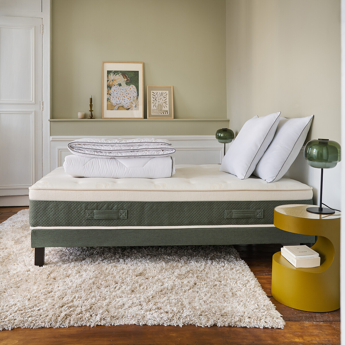 La Redoute Interieurs Σετ υβριδικό στρώμα + βάση κρεβατιού 90x190 cm