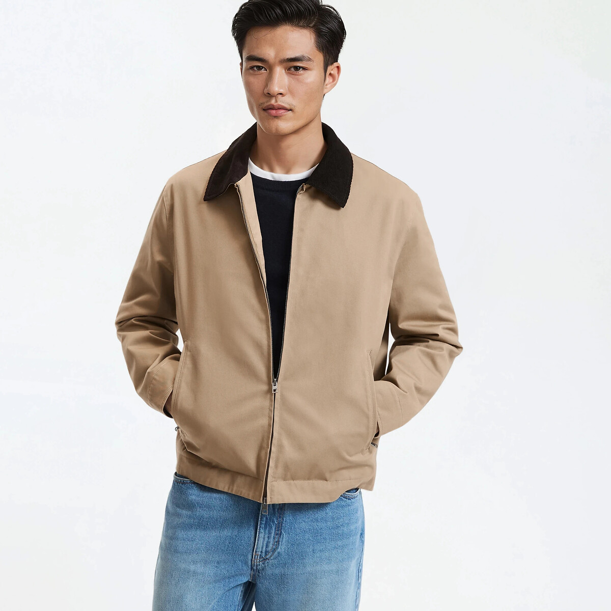 Μπουφάν με βελούδινο γιακά