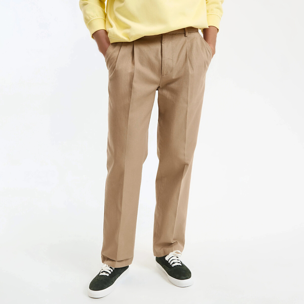 La Redoute Collections Παντελόνι chino με πιέτες