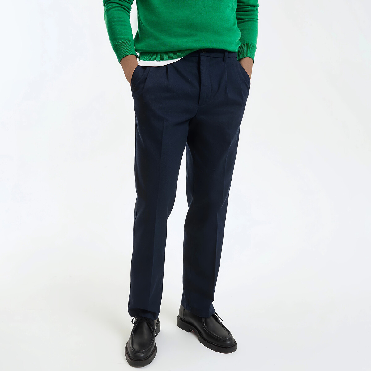 La Redoute Collections Παντελόνι chino με πιέτες