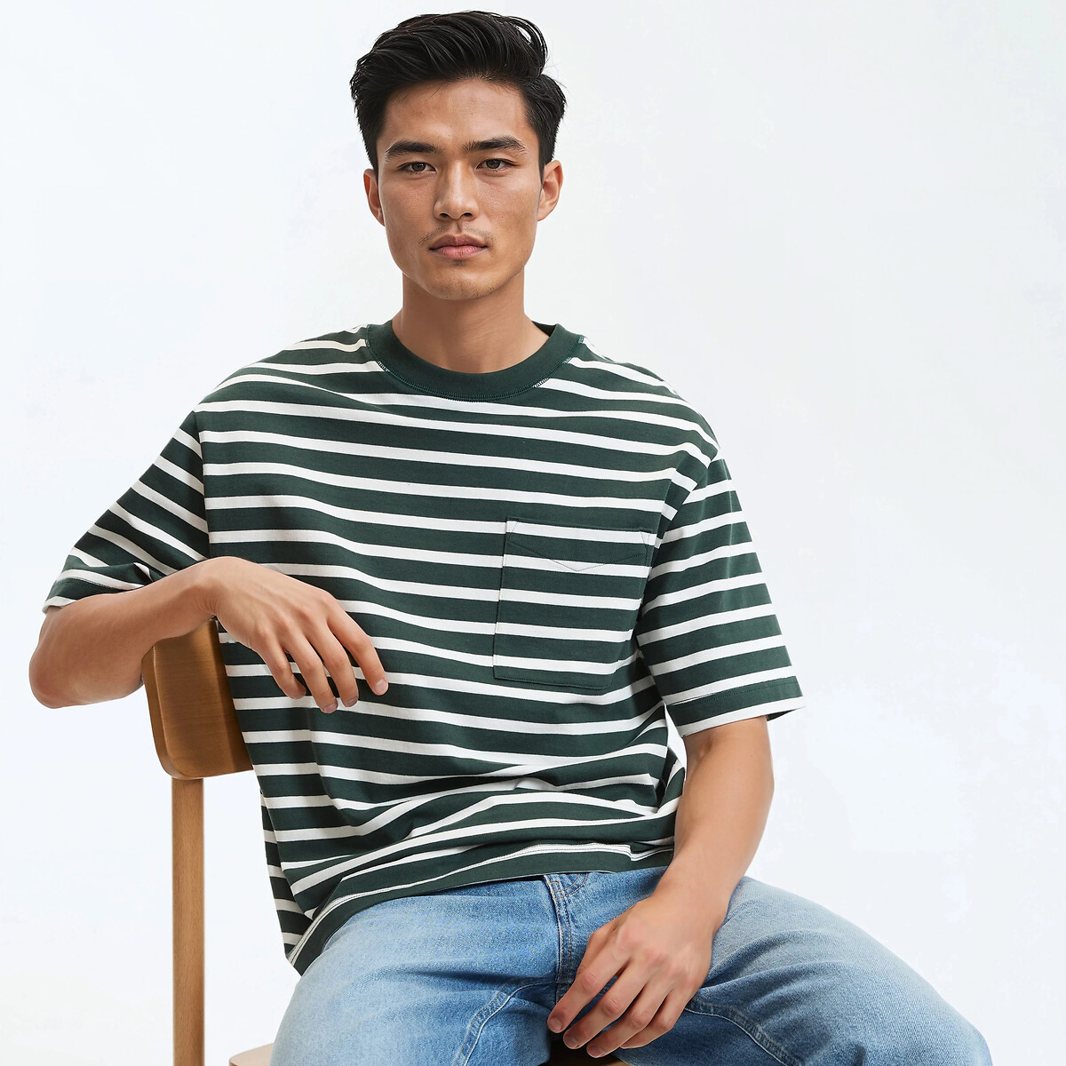 Φαρδύ ναυτικό t-shirt