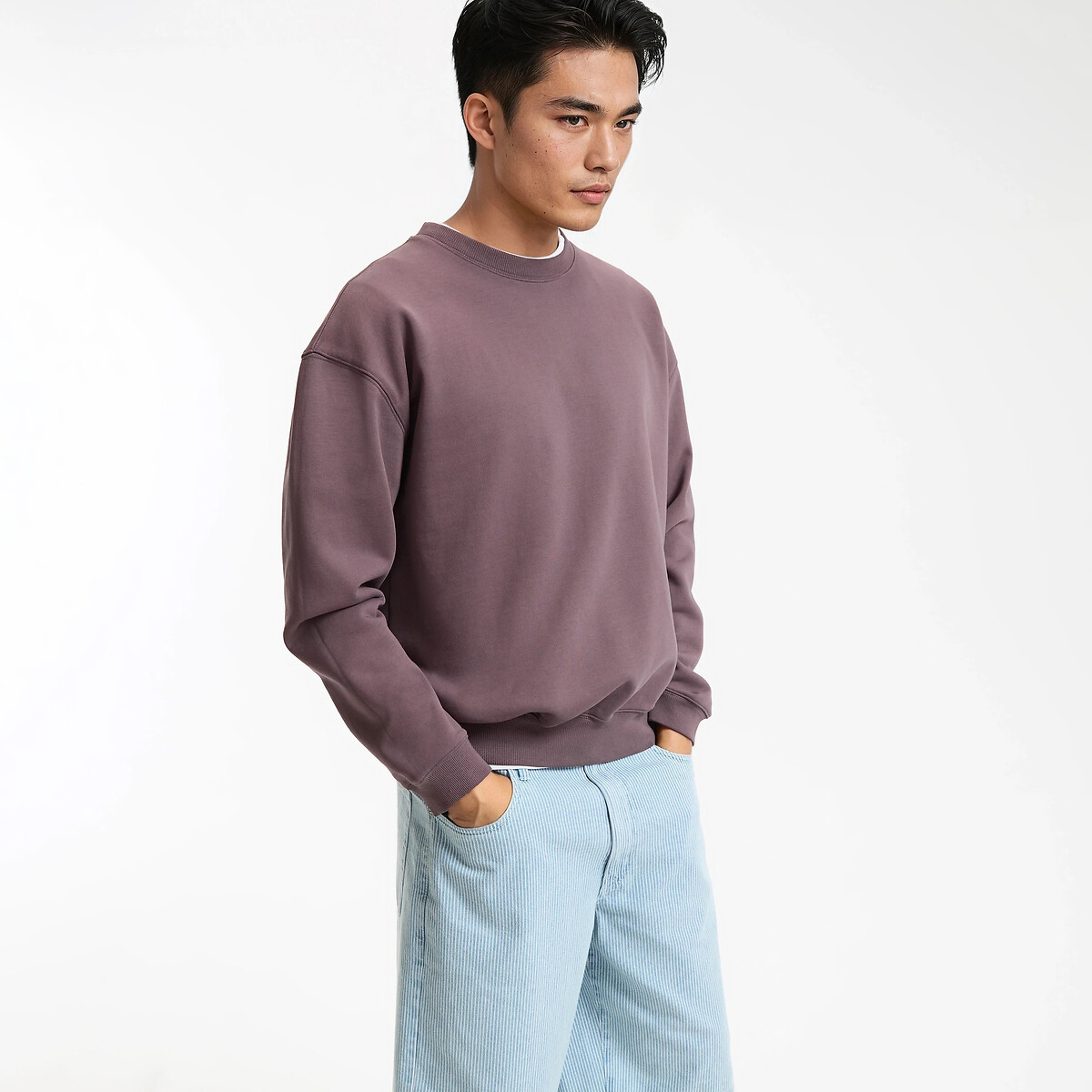 Φούτερ με στρογγυλή λαιμόκοψη