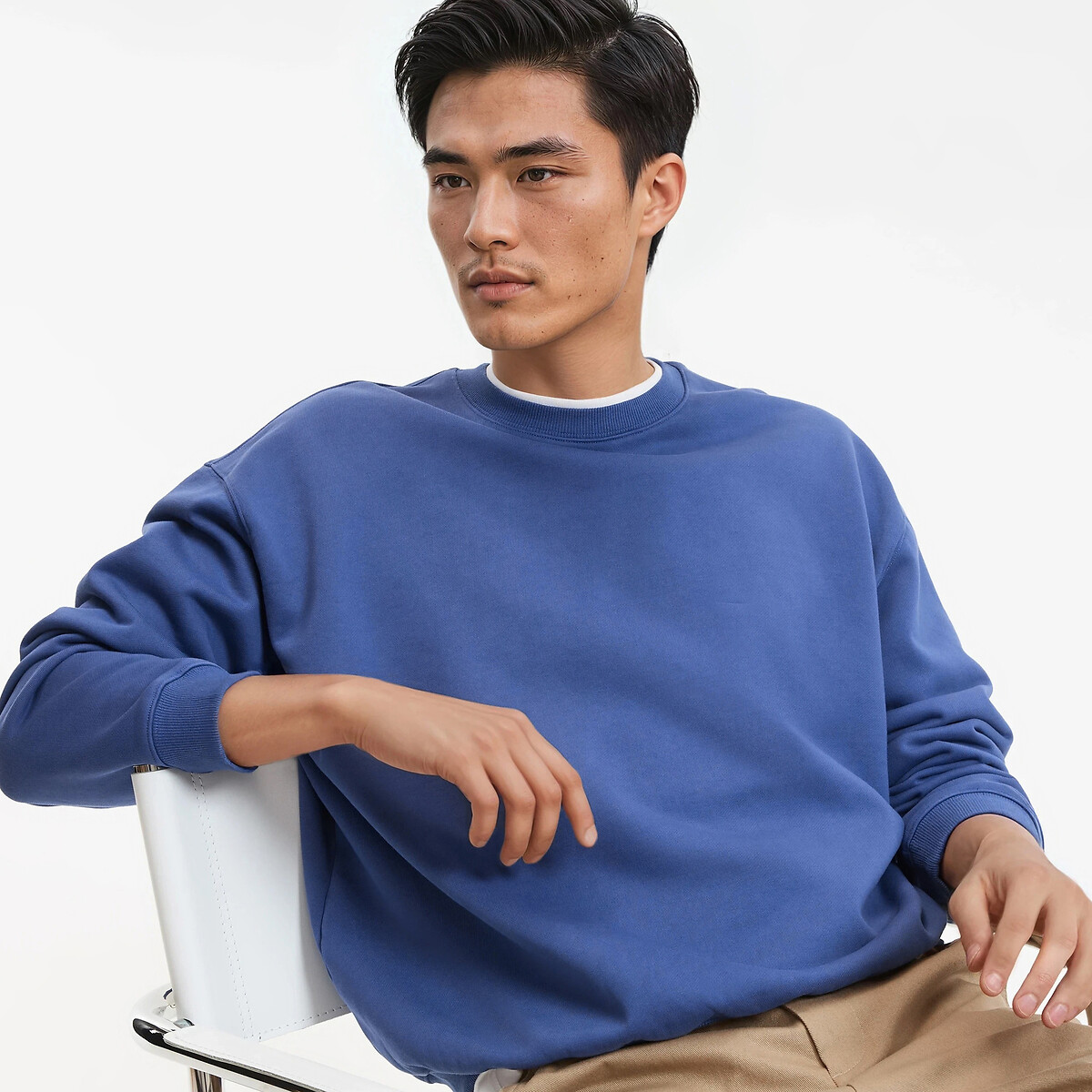 Φούτερ με στρογγυλή λαιμόκοψη