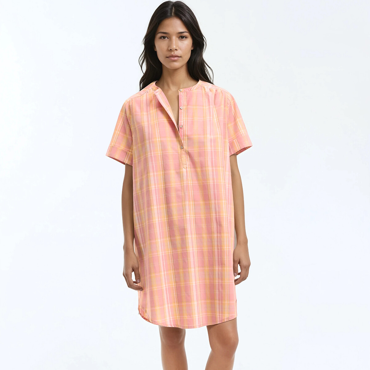 Νυχτικό με τουνικ γιακά από βαμβάκι