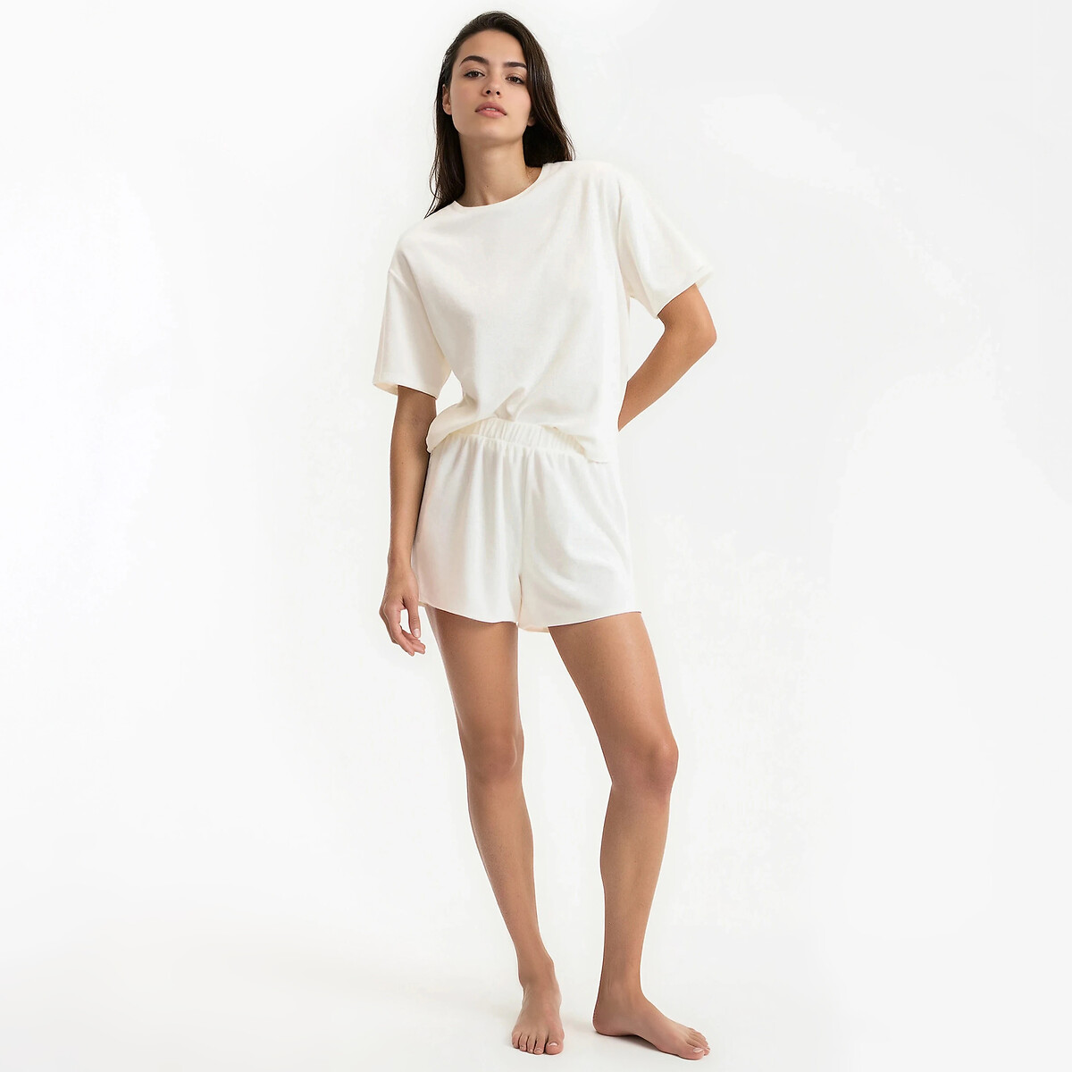 Πιτζάμα σορτς από πετσετέ ύφασμα