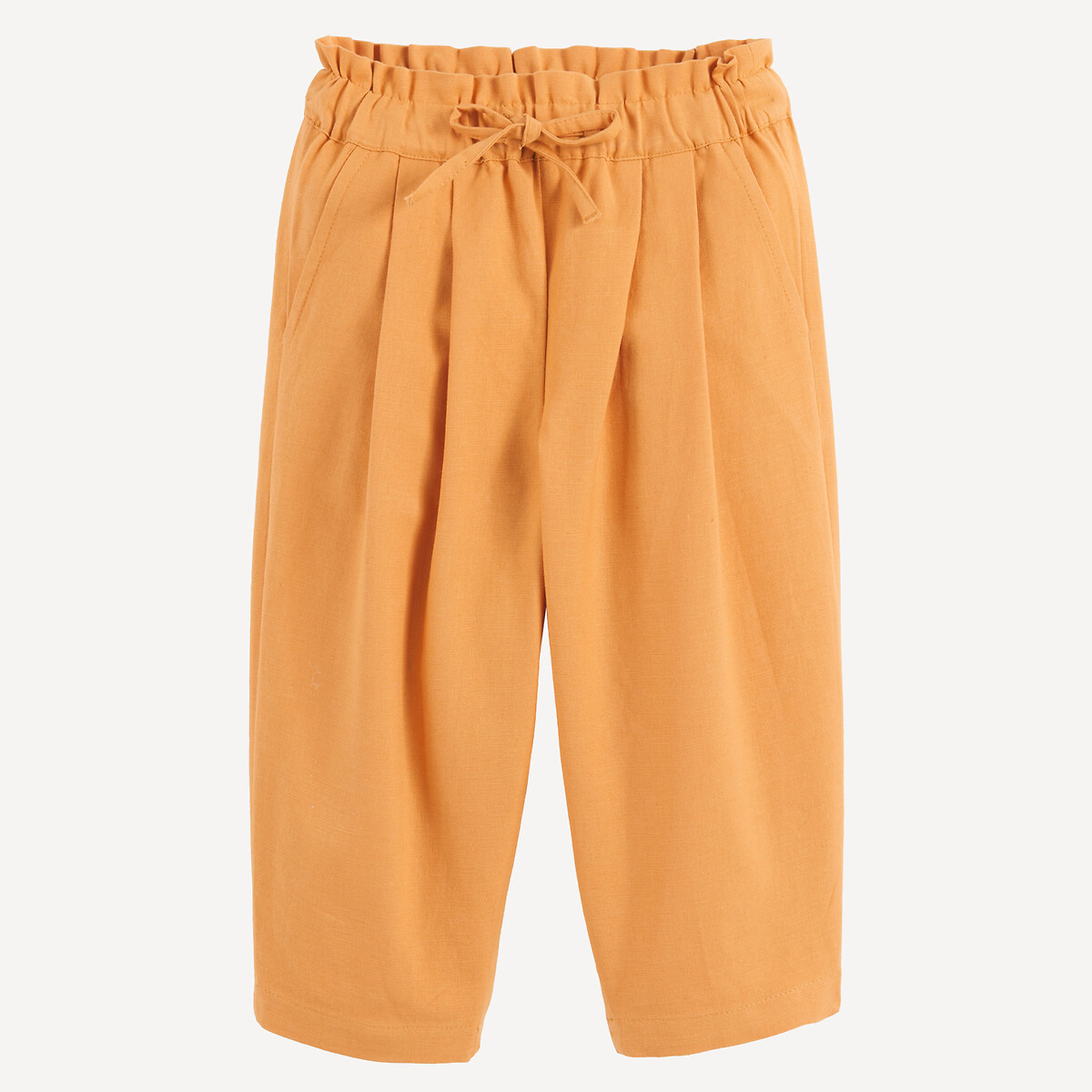 Παντελόνι balloon από βαμβάκι και λινό