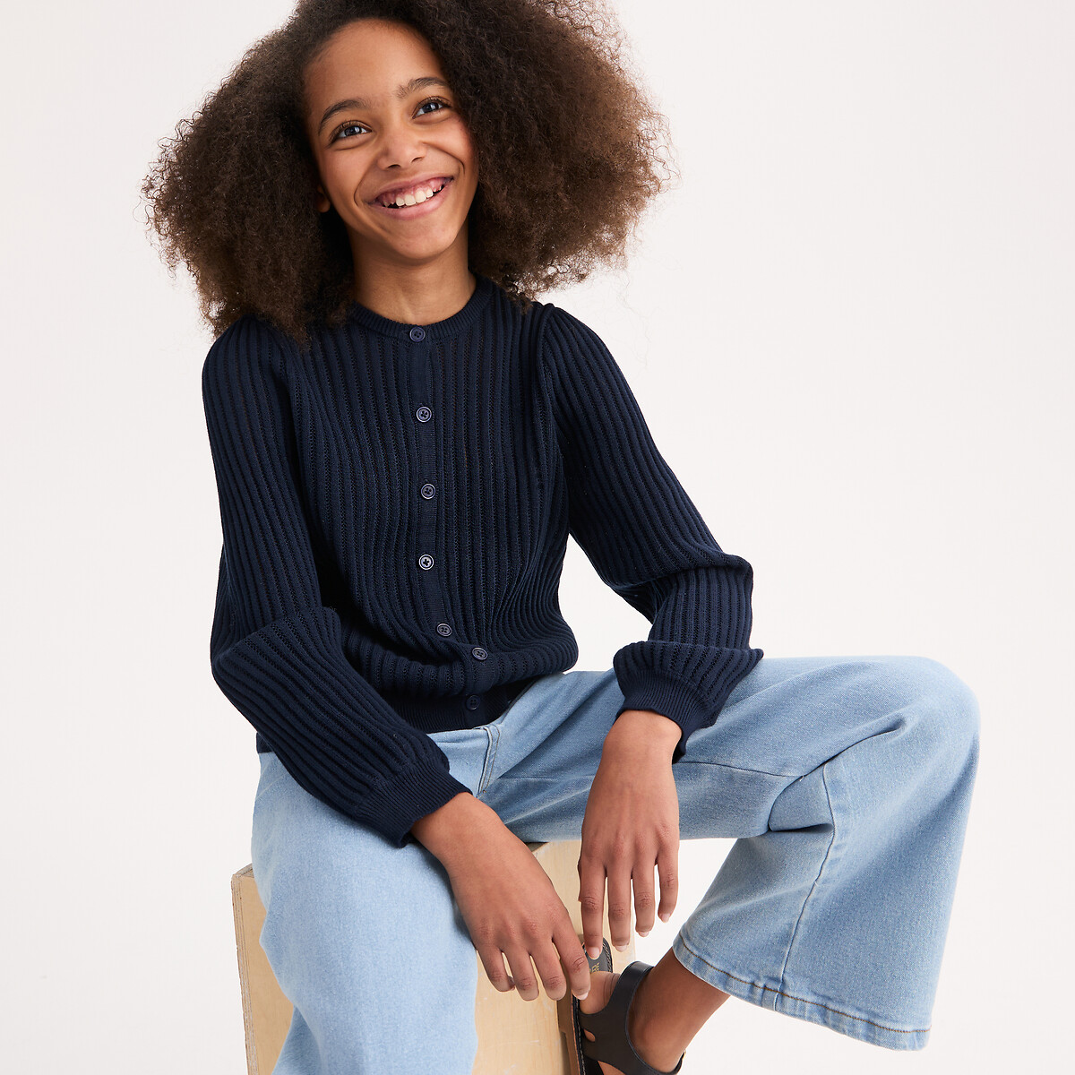 Ζακέτα με στρογγυλή λαιμόκοψη