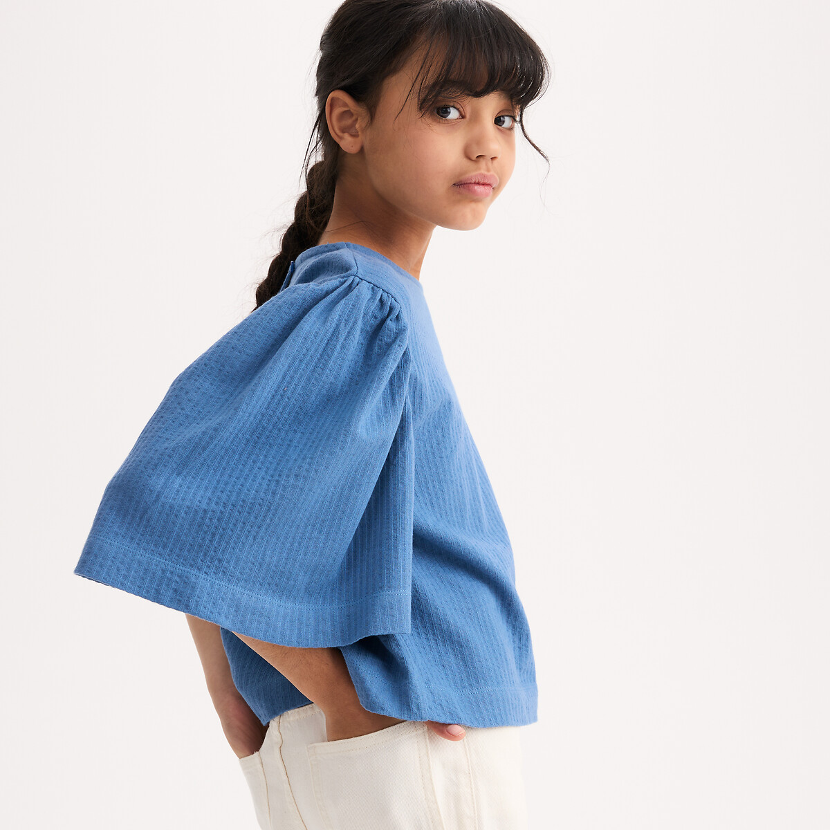 Μπλούζα με στρογγυλή λαιμόκοψη