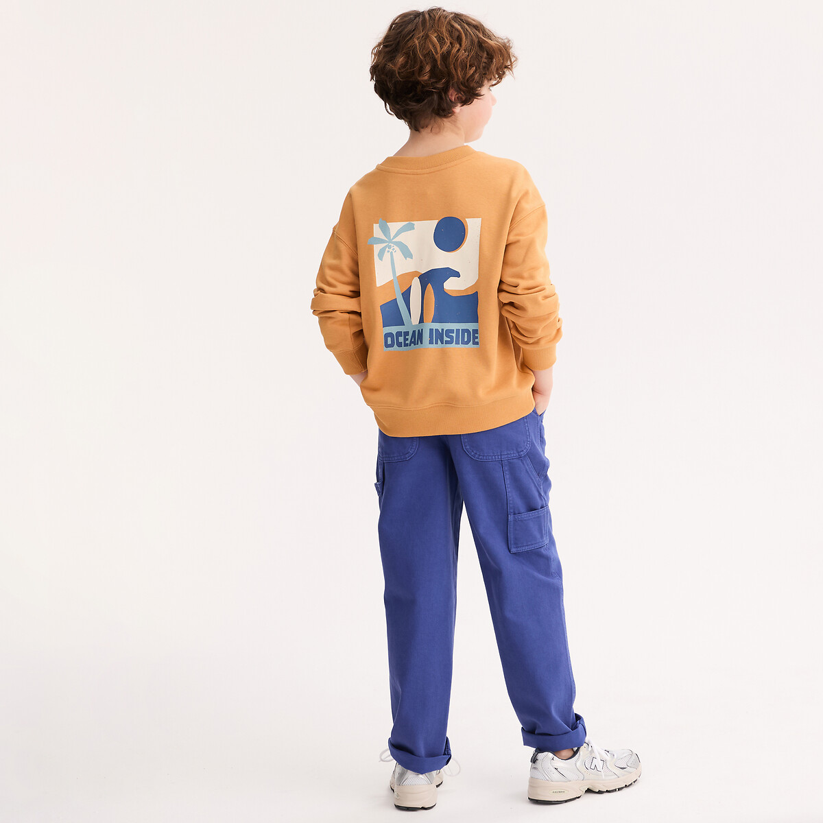 Φούτερ με στρογγυλή λαιμόκοψη