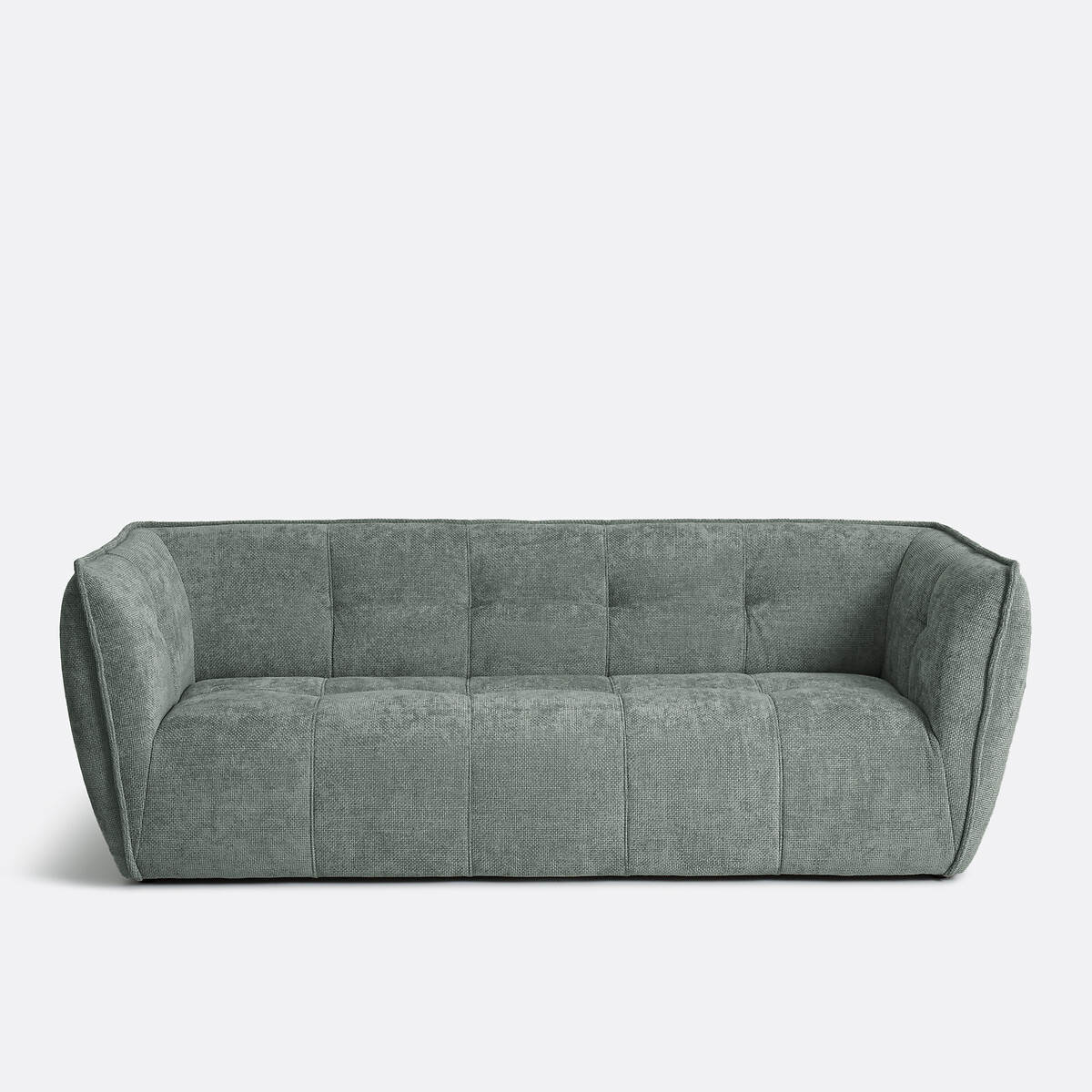 Καναπές chenille με σταυρωτή ραφή Μ99xΠ207xΥ76cm