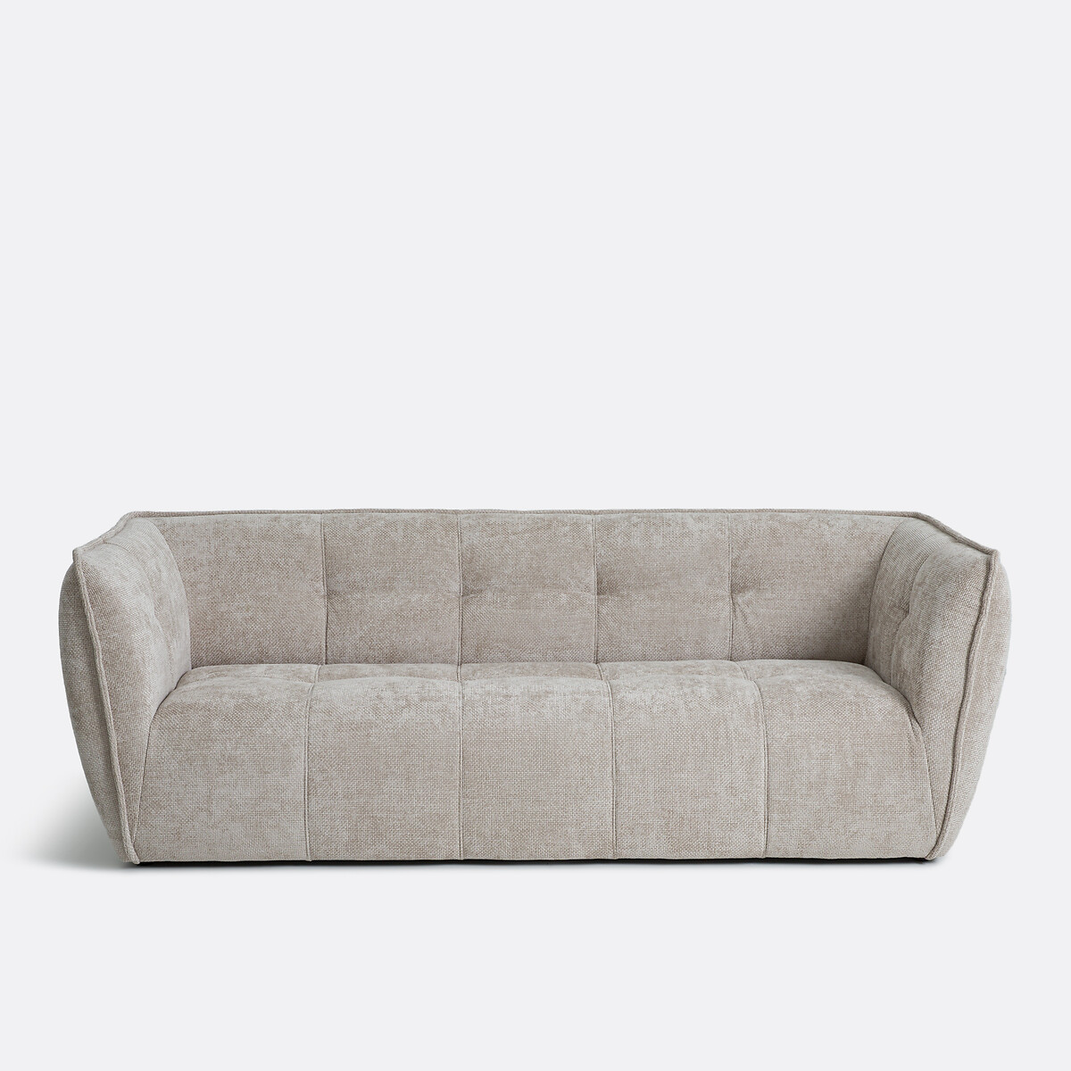 Καναπές chenille με σταυρωτή ραφή Μ99xΠ175xΥ76cm