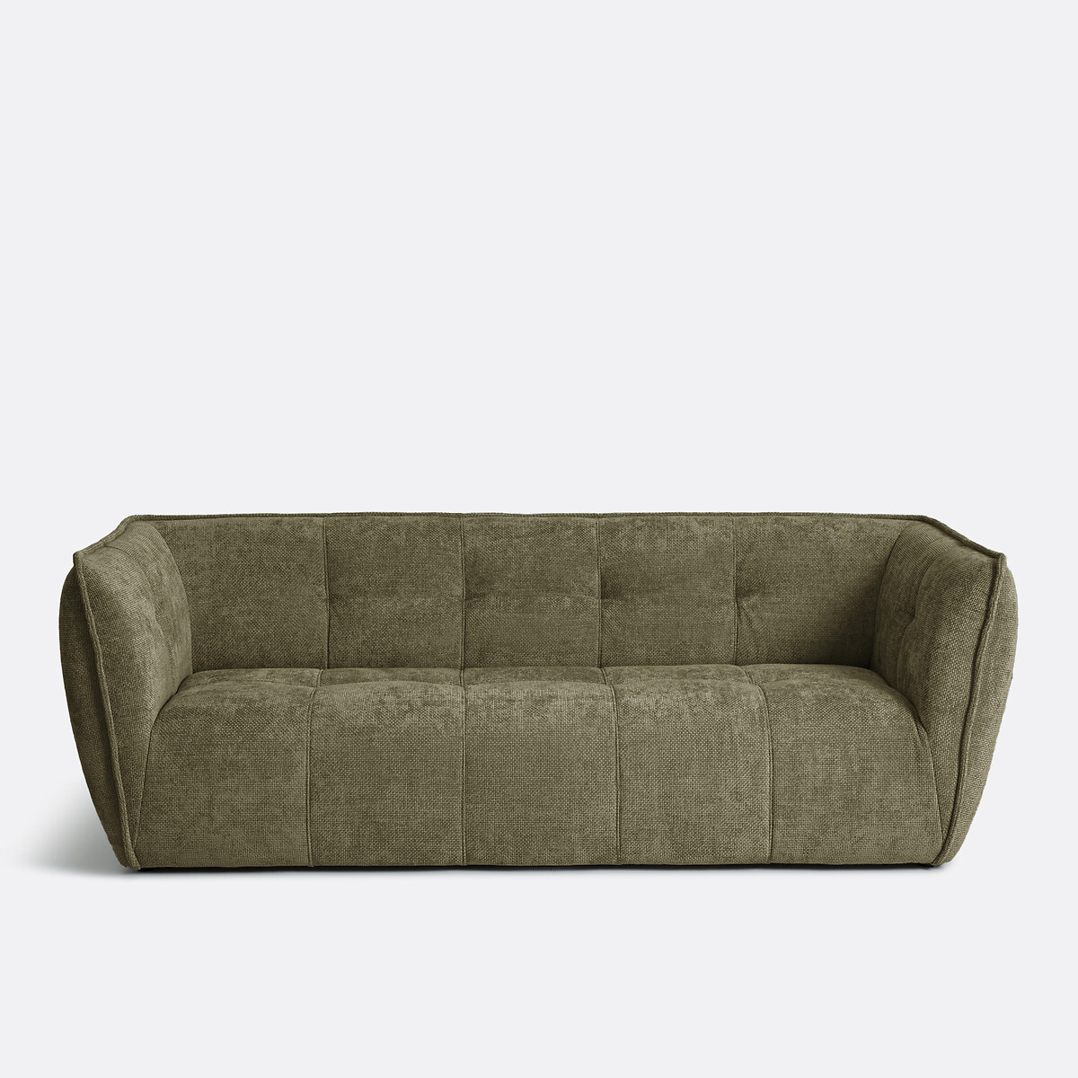 Καναπές chenille με σταυρωτή ραφή Μ99xΠ175xΥ76cm