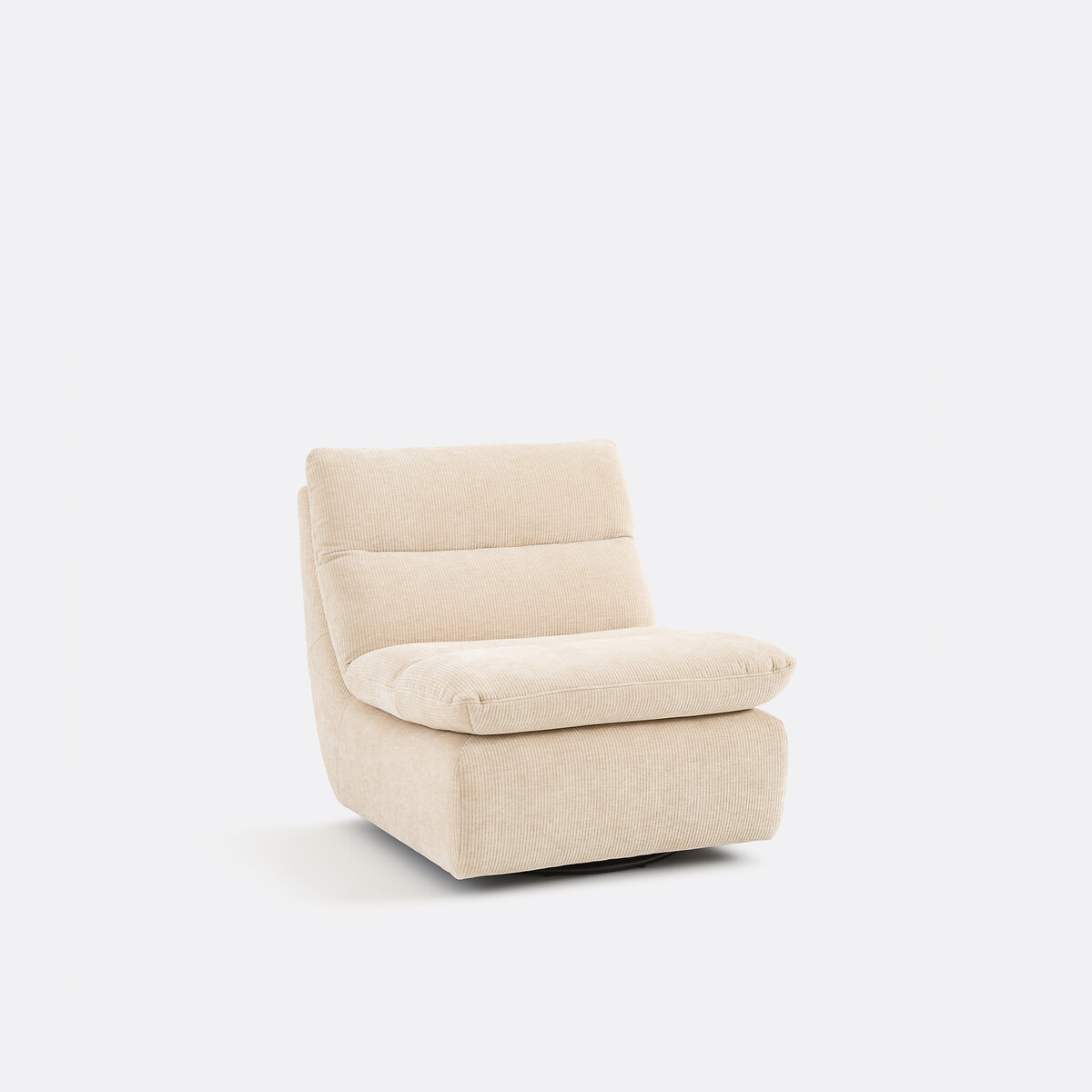 Περιστρεφόμενη πολυθρόνα από κοτλέ βελούδο Μ93xΠ80xΥ83cm