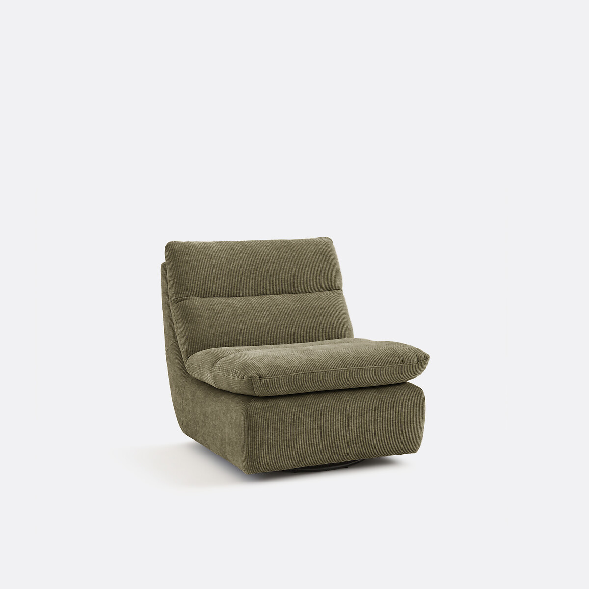 Περιστρεφόμενη πολυθρόνα από κοτλέ βελούδο Μ93xΠ80xΥ83cm