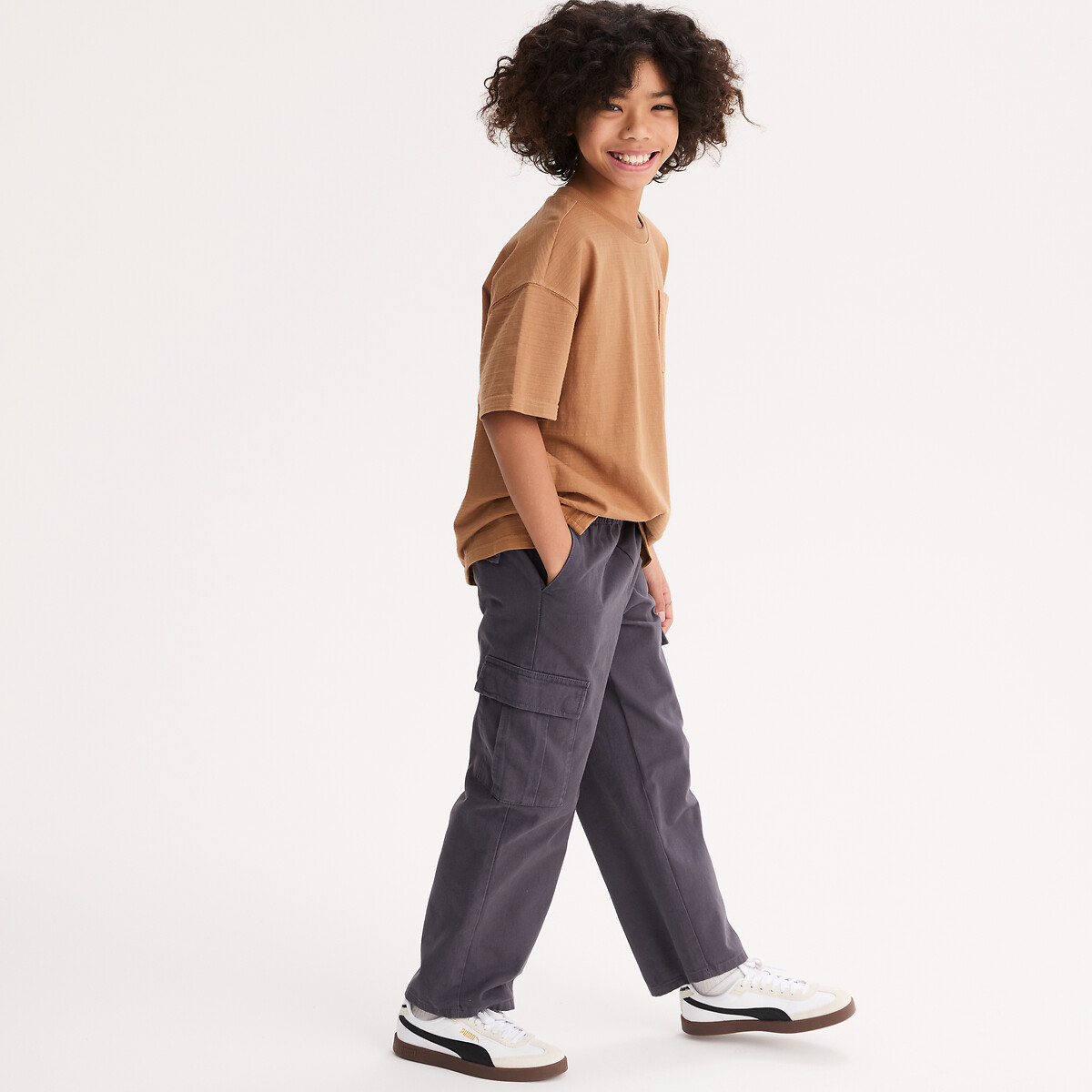 Παντελόνι cargo με ελαστική μέση