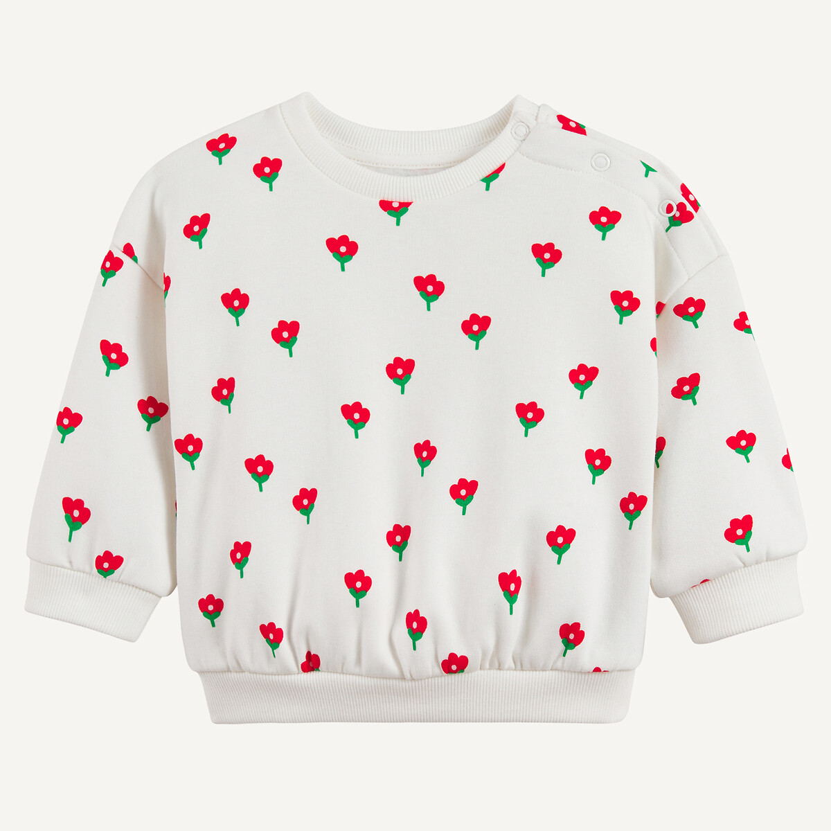 Φούτερ με στρογγυλή λαιμόκοψη