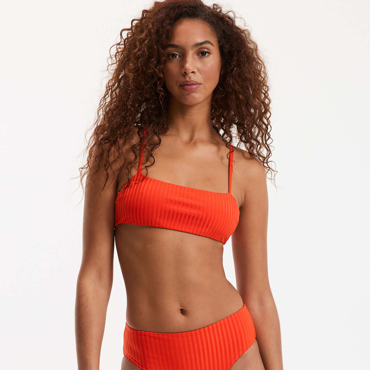 Τοπ μπικίνι bralette σε ριμπ ύφανση