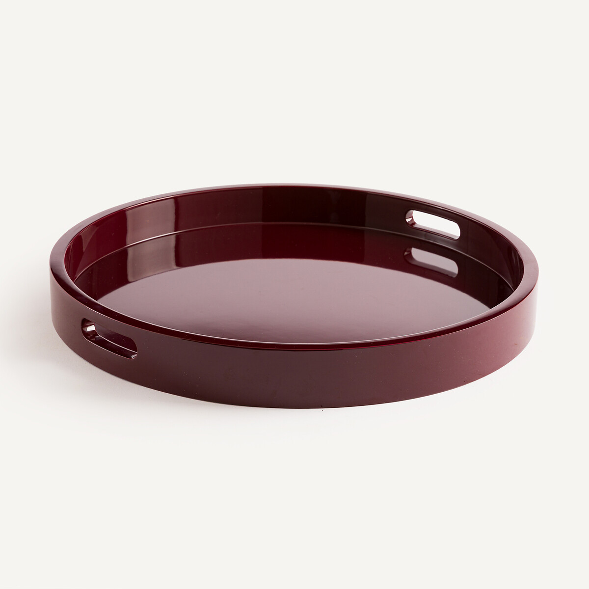 Στρογγυλός δίσκος από λάκα Barniz Μ54xΠ54xΥ35cm