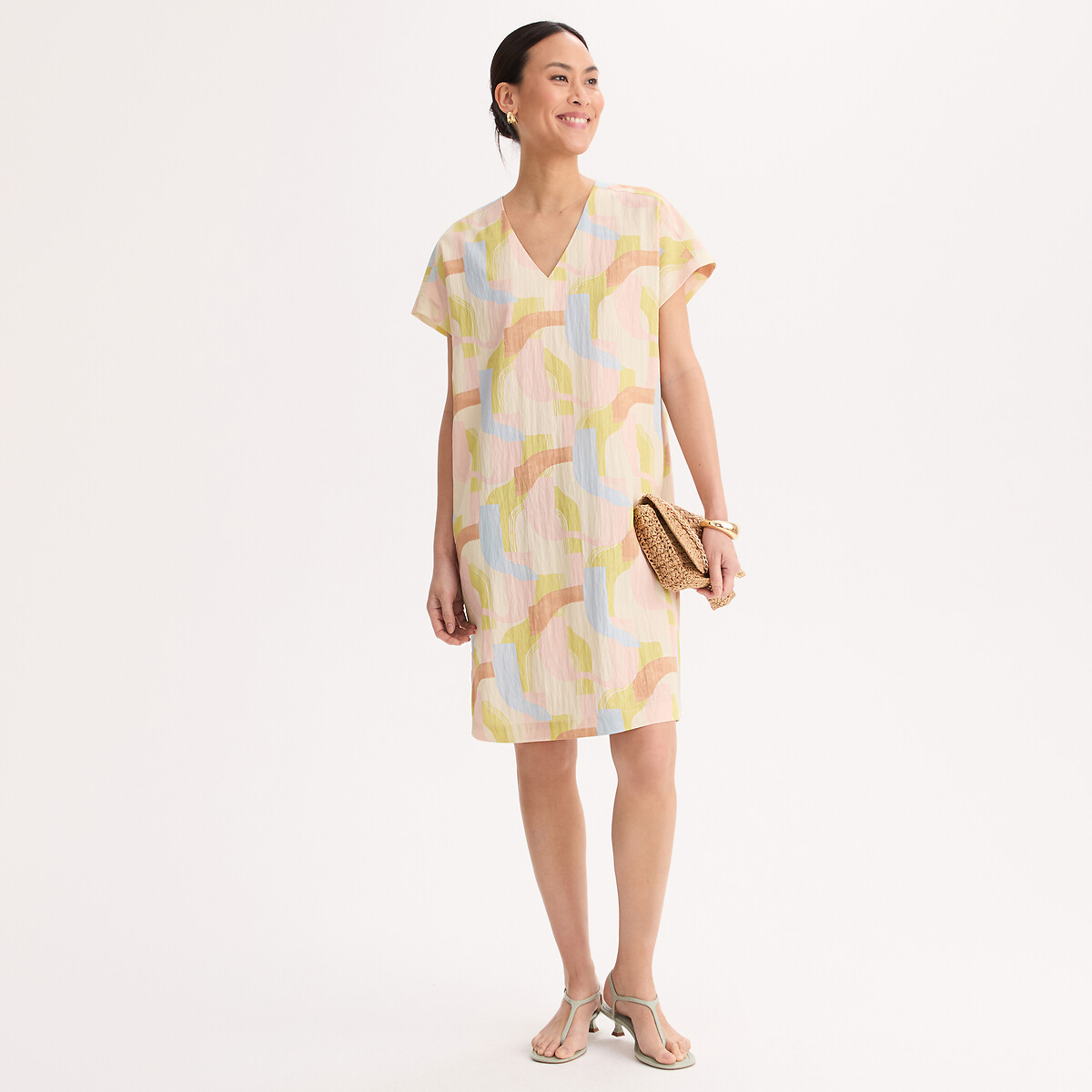 Anne Weyburn Φόρεμα μέχρι το γόνατο με V λαιμόκοψη