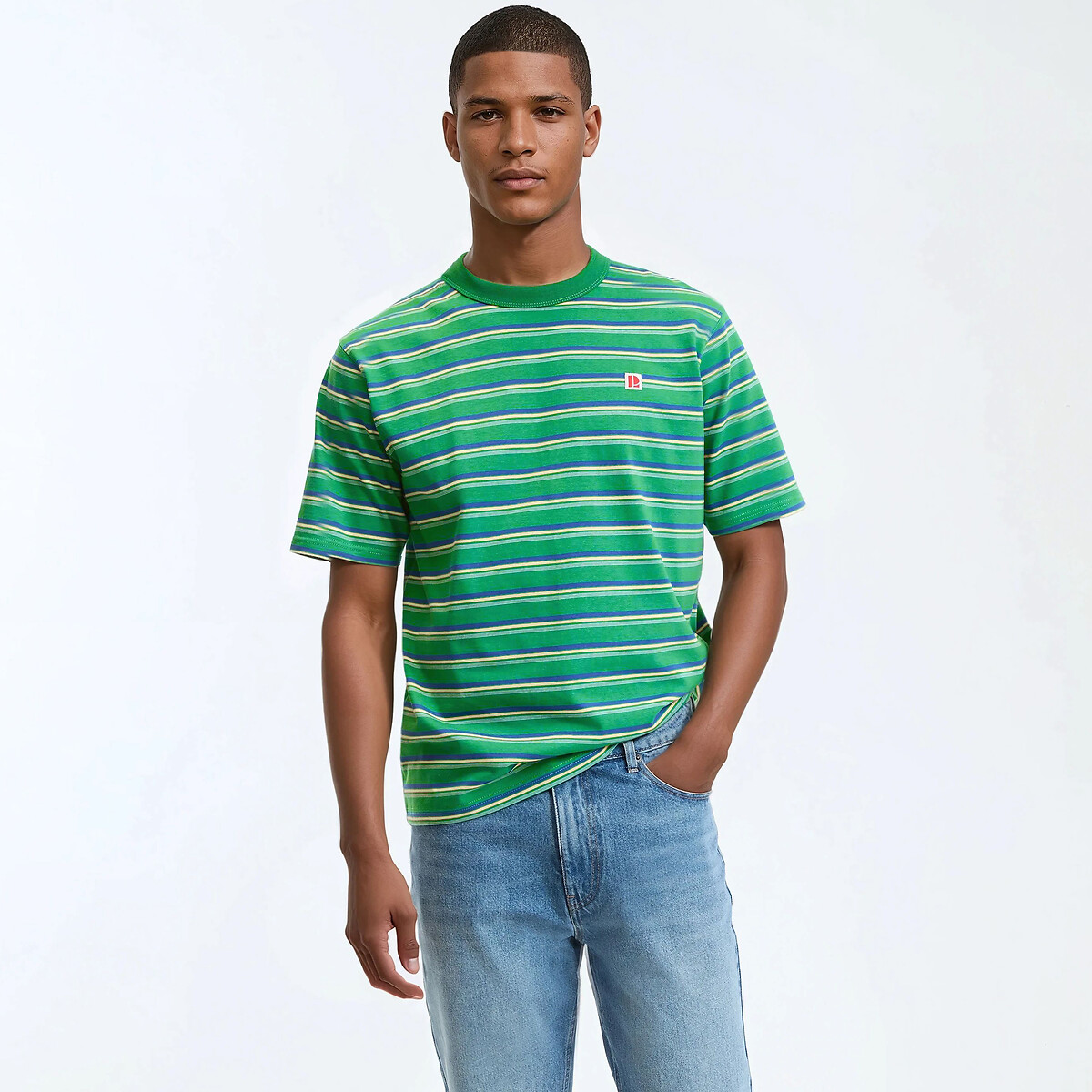 Μπλούζα t-shirt σε φαρδιά γραμμή με ρίγες