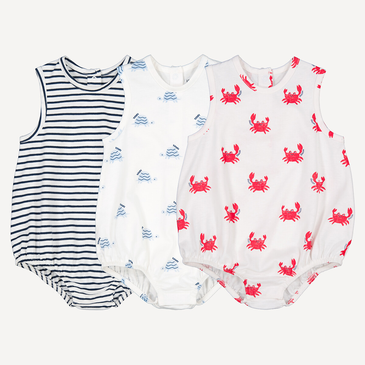 Σετ 3 φορμάκια με στρογγυλή λαιμόκοψη