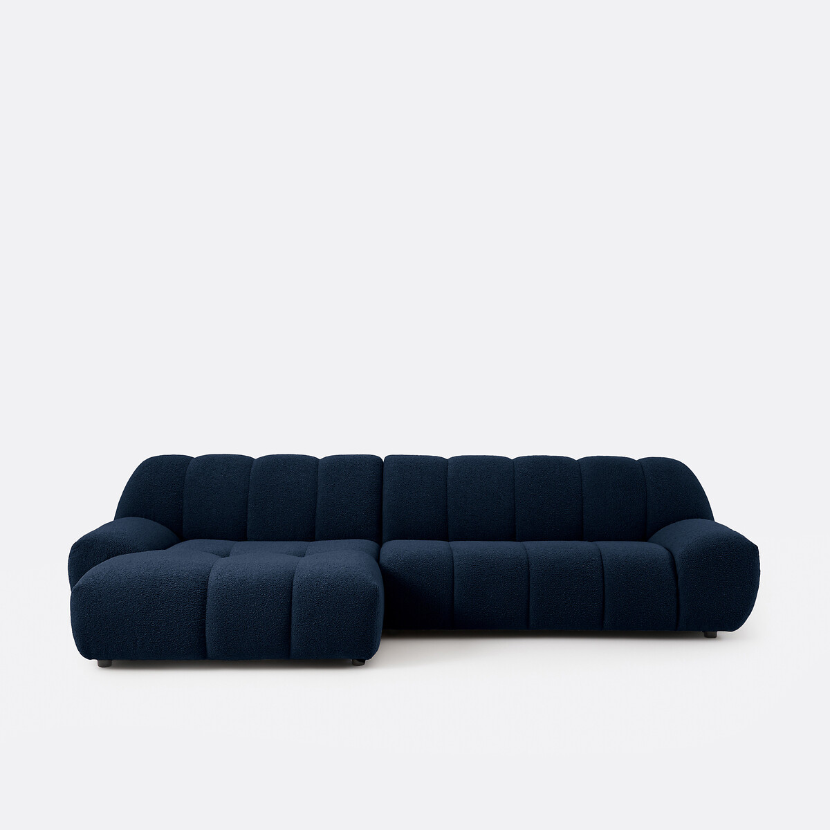 La Redoute Interieurs Γωνιακός καναπές αριστερός με μπουκλέ ύφασμα Μ163xΠ315xΥ79cm