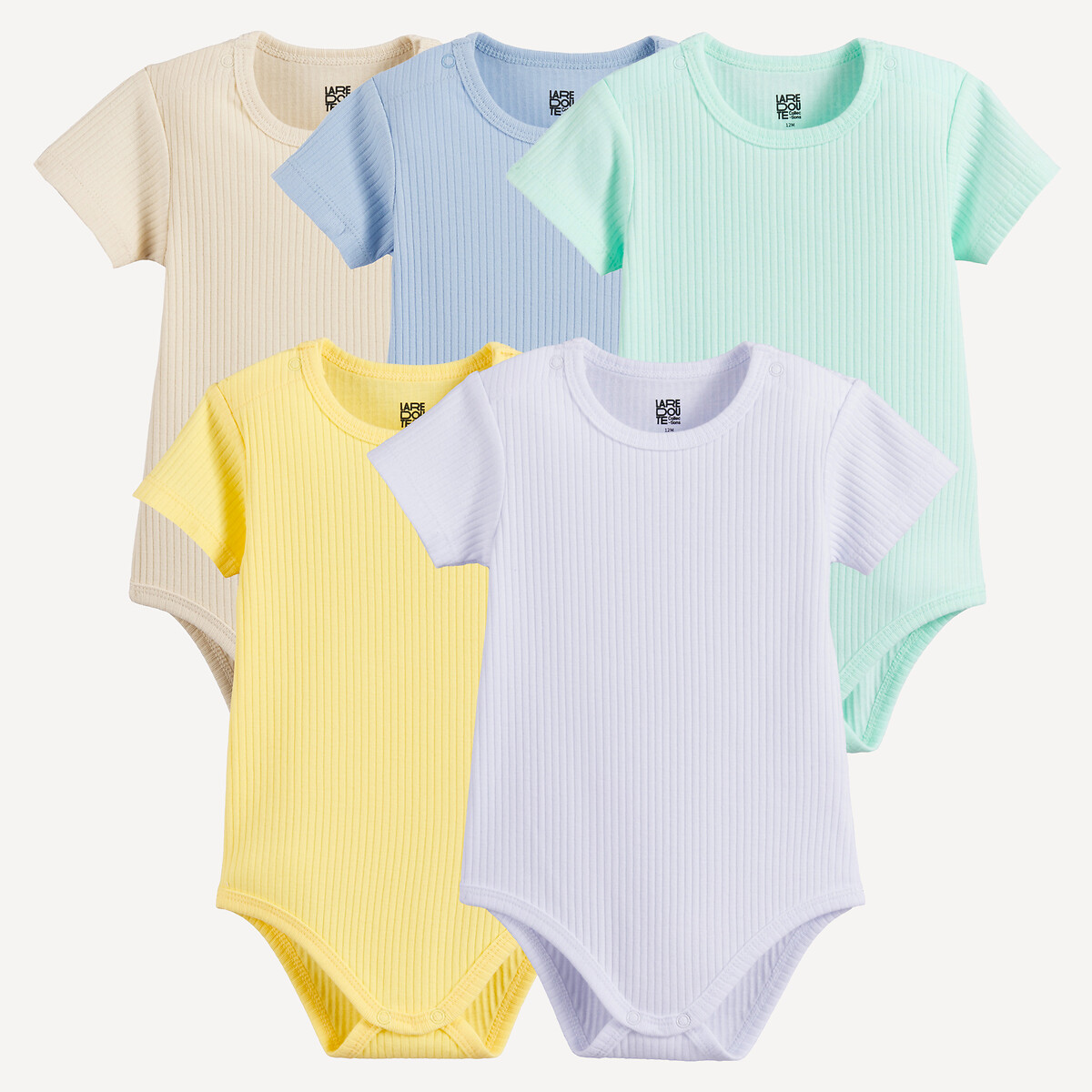 Σετ 5 κοντομάνικα κορμάκια