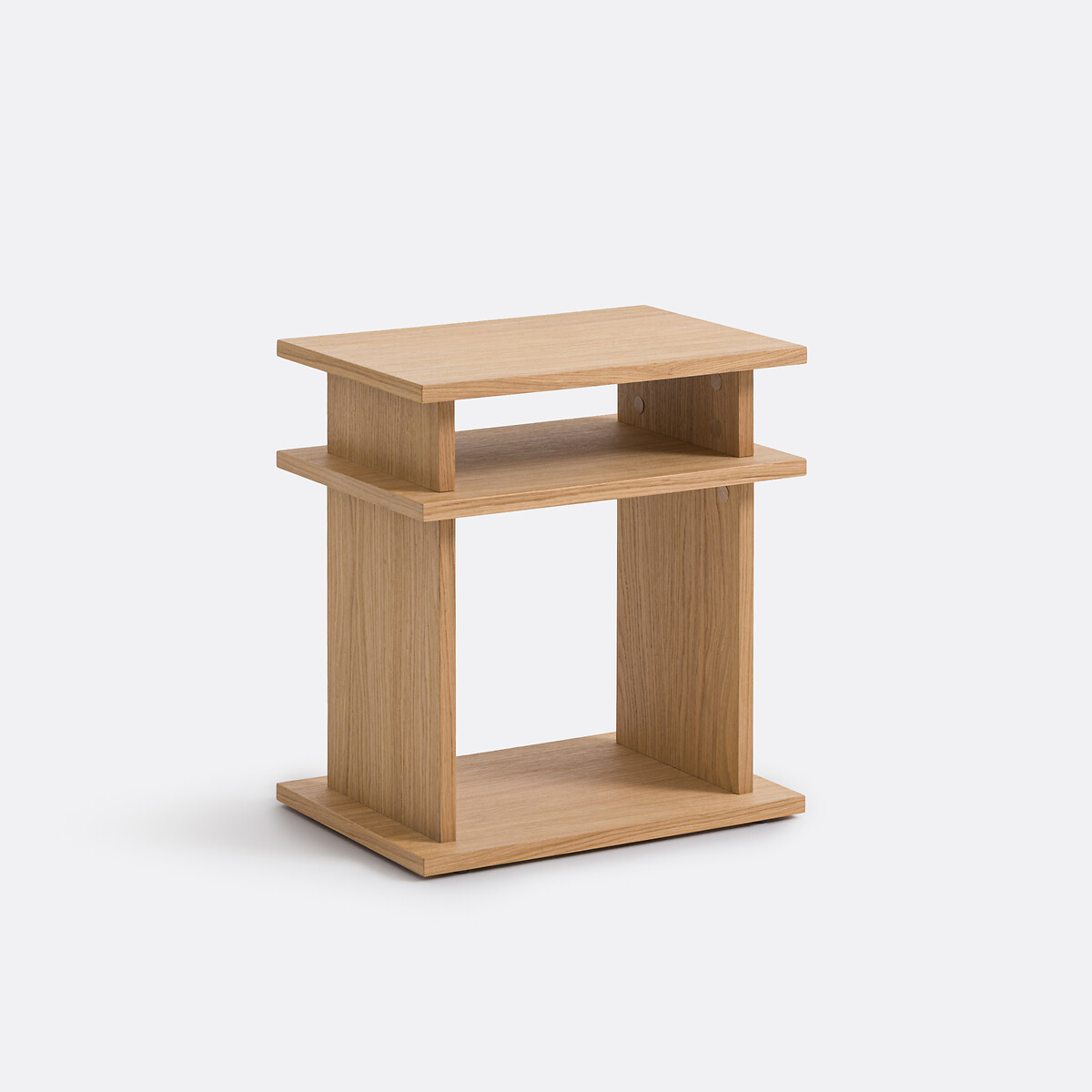 Βοηθητικό τραπεζάκι με επένδυση δρυός Μ30xΠ45xΥ50cm