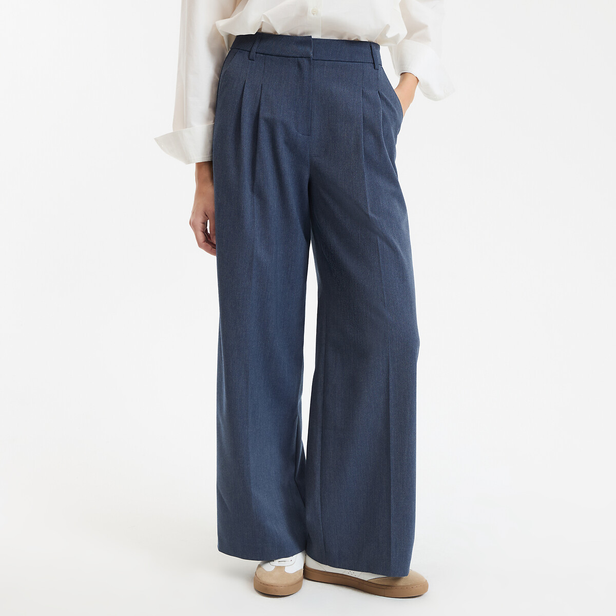 La Redoute Collections Παντελόνι φαρδύ με πιέτες