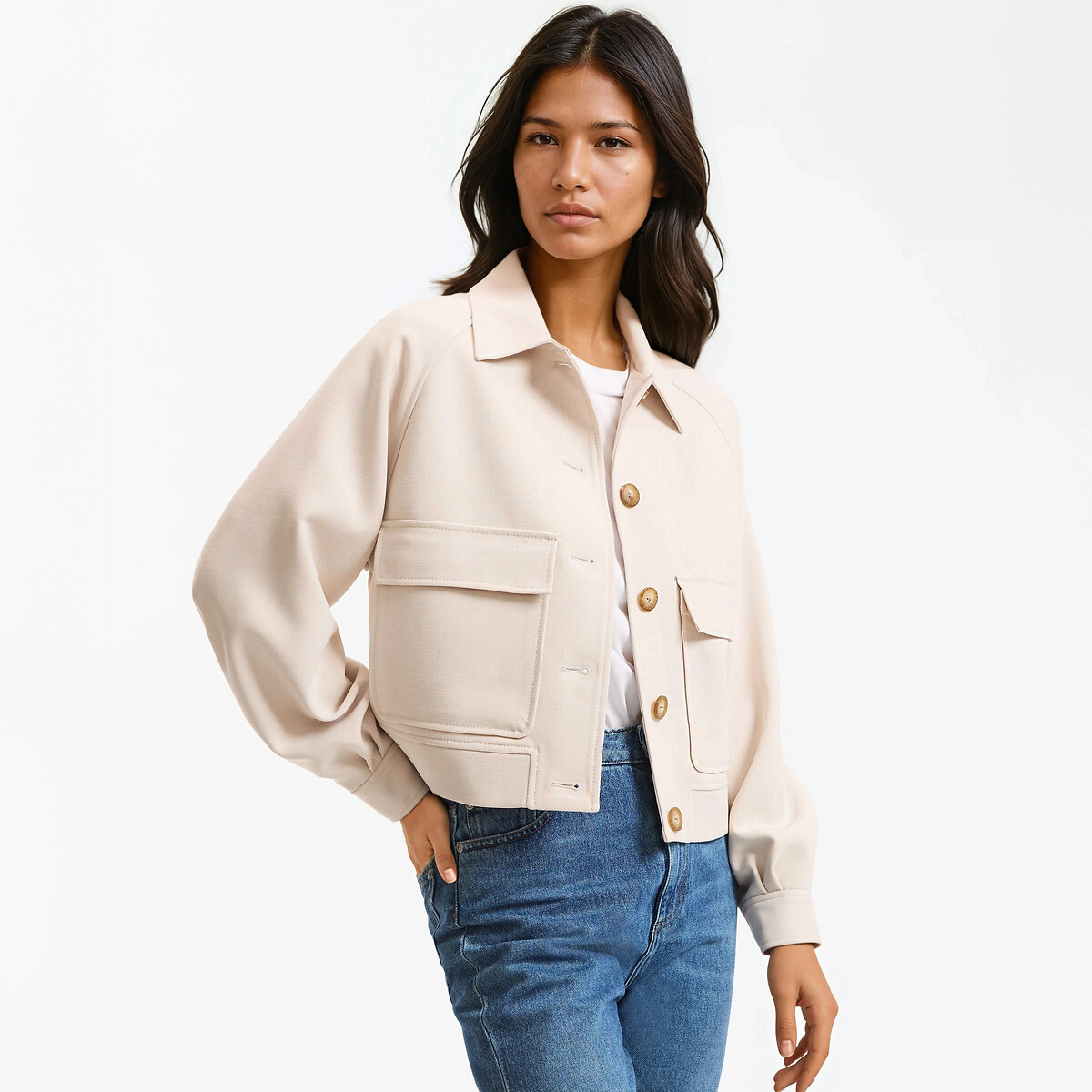 Κοντό φαρδύ σακάκι