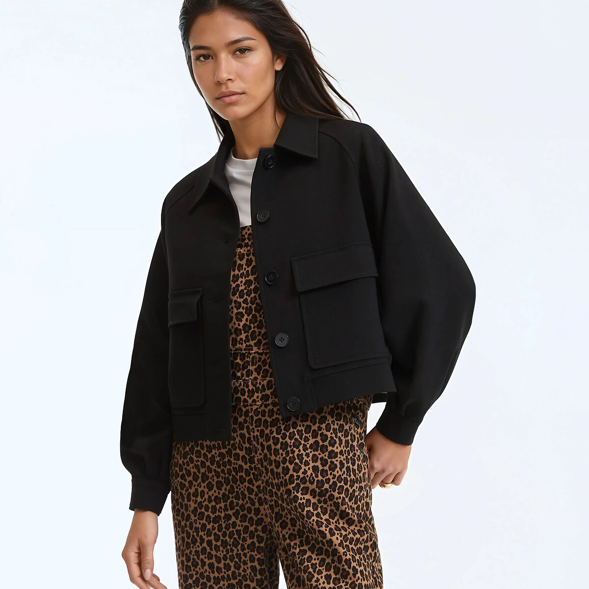 La Redoute Collections Κοντό φαρδύ σακάκι