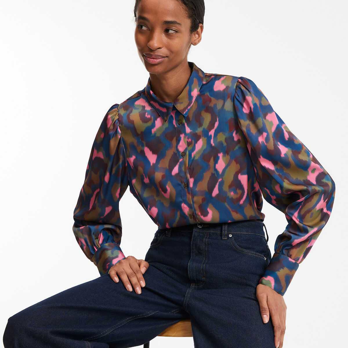 La Redoute Collections Πουκάμισο με μακριά μανίκια