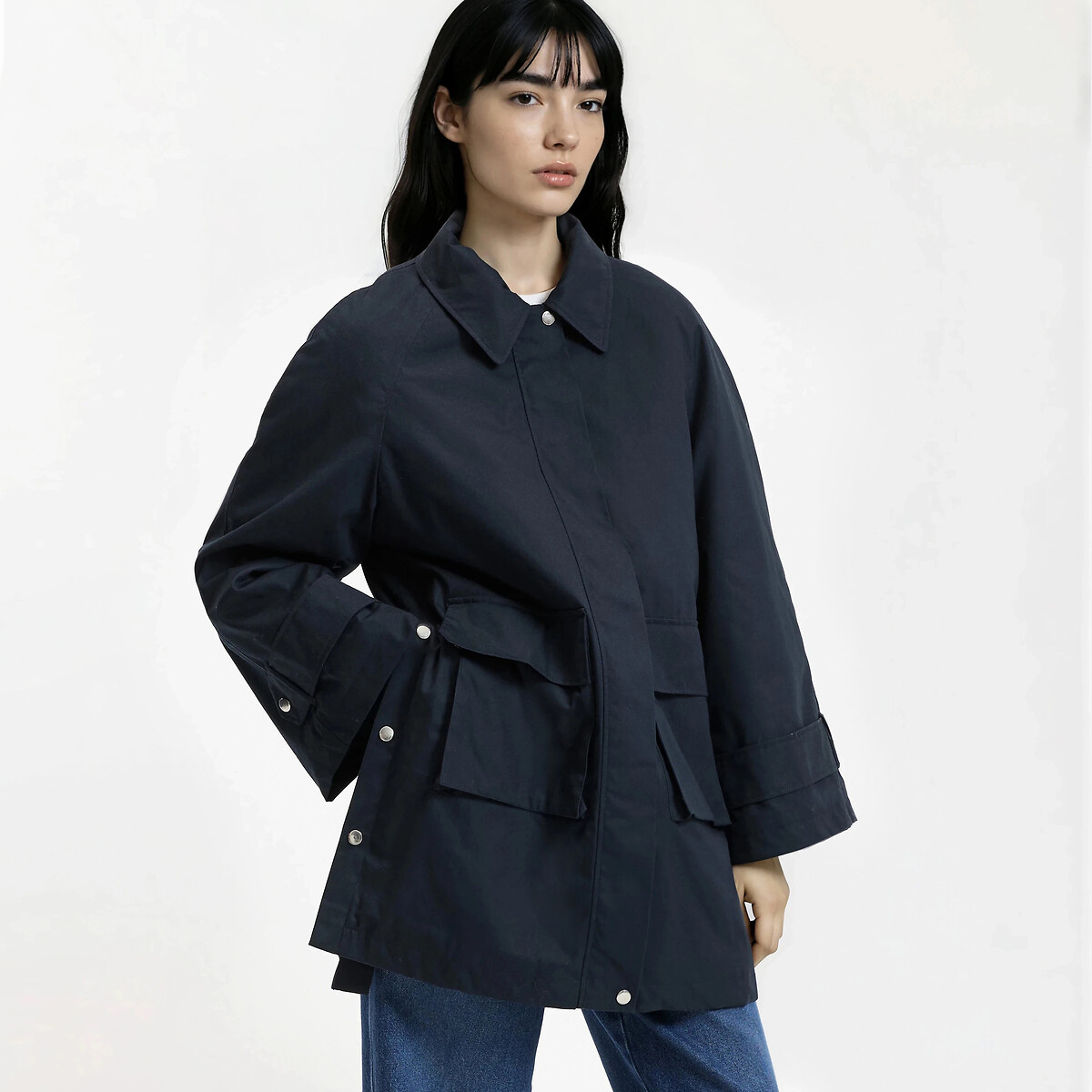 Μακρύ παρκά με φερμουάρ