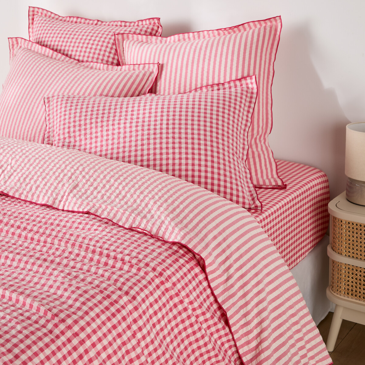 Παπλωματοθήκη βαμβακερή seersucker 140x200 cm