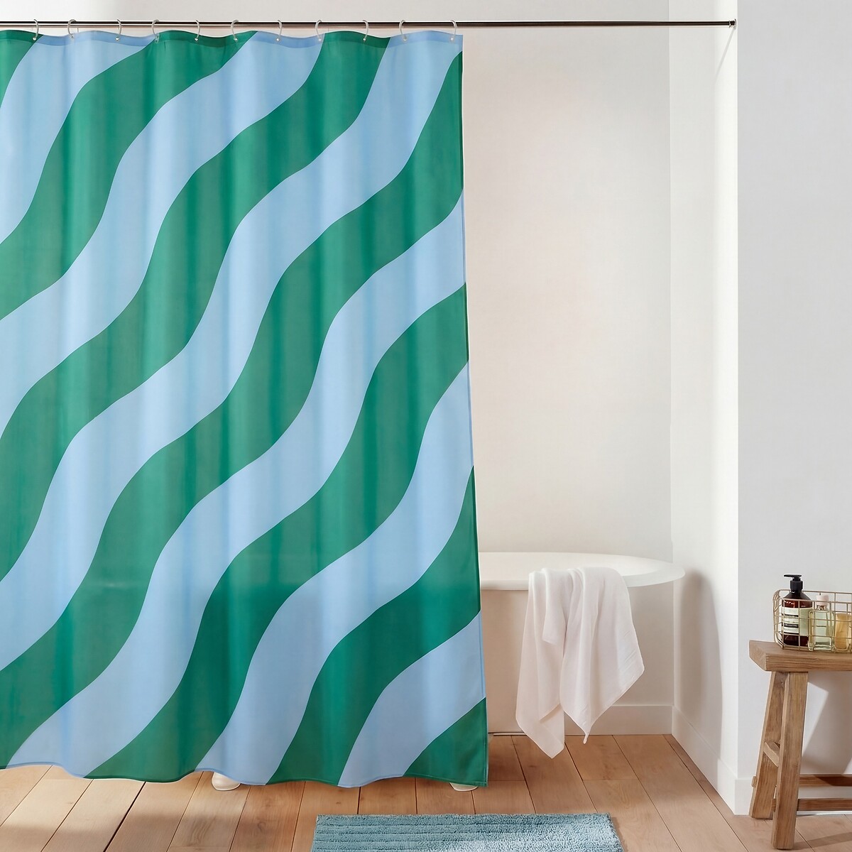 Κουρτίνα μπάνιου με σχέδιο 200x180 cm