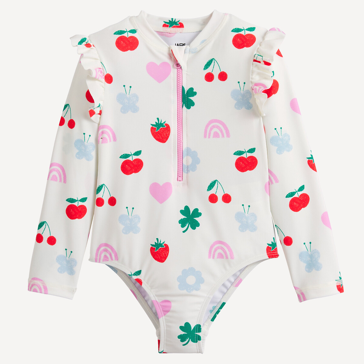 La Redoute Collections Ολόσωμο μαγιό με φρουτένιο μοτίβο και αντηλιακή προστασία UV