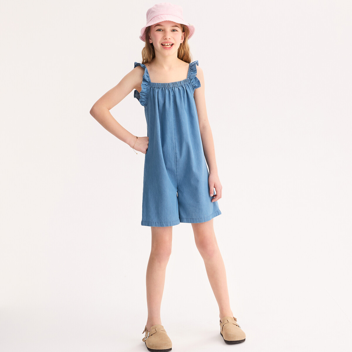 La Redoute Collections Σαλόπετα με λεπτές τιράντες και βολάν