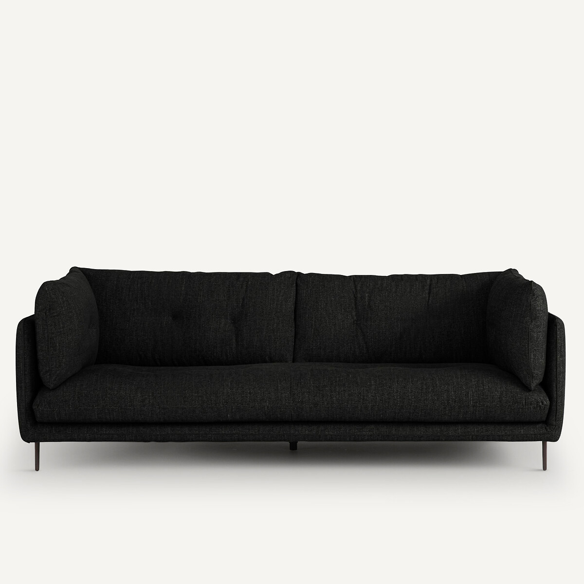 Καναπές από ψάθα υφάσματος Μ106xΠ221xΥ80cm