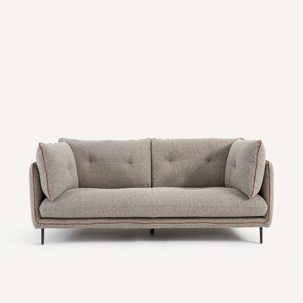 Καναπές compact με ύφασμα τύπου τουίντ Μ106xΠ201xΥ80cm