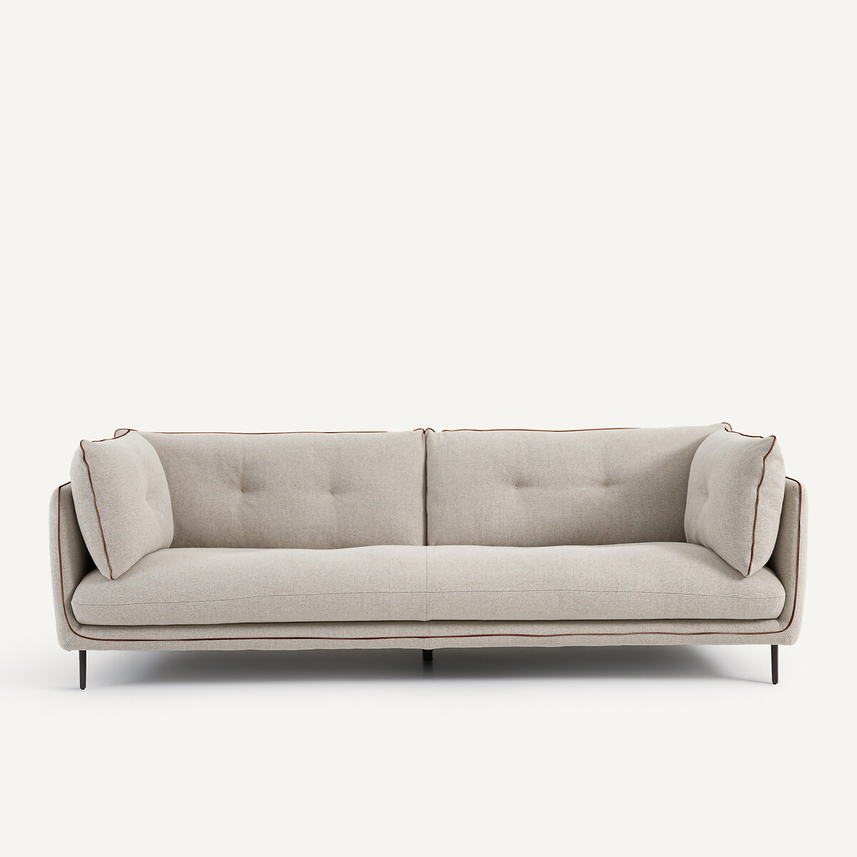 Καναπές με ύφασμα τουίντ Μ106xΠ221xΥ80cm