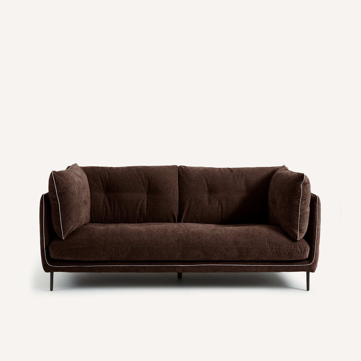 AM.PM Kαναπές compact από βελούδινη ζακάρ ύφανση Μ106xΠ201xΥ80cm