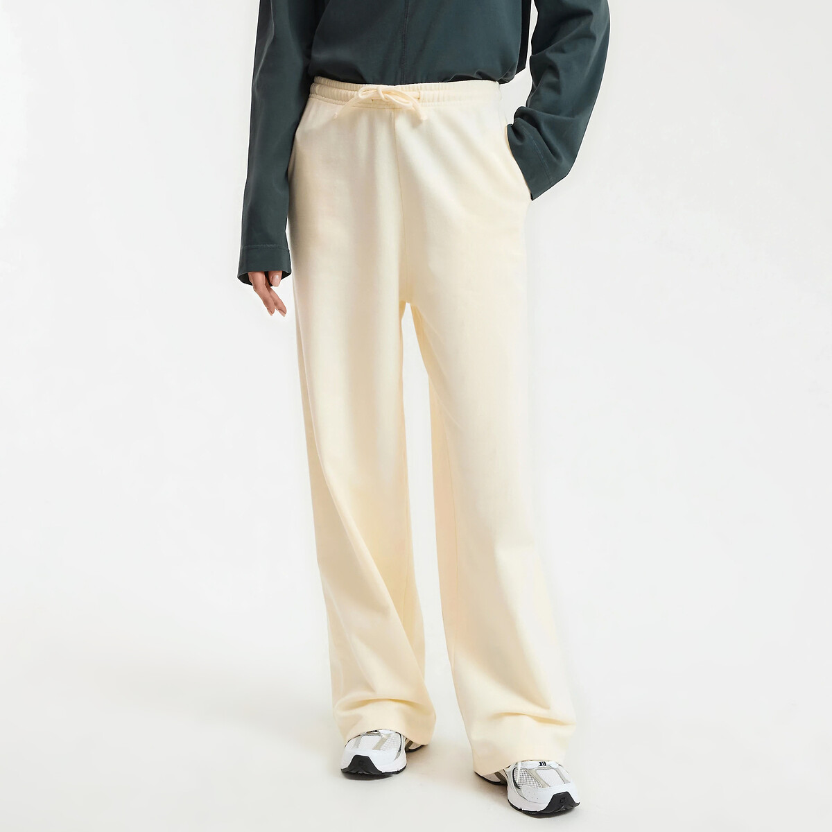 Φαρδύ παντελόνι από φούτερ με ελαστική μέση