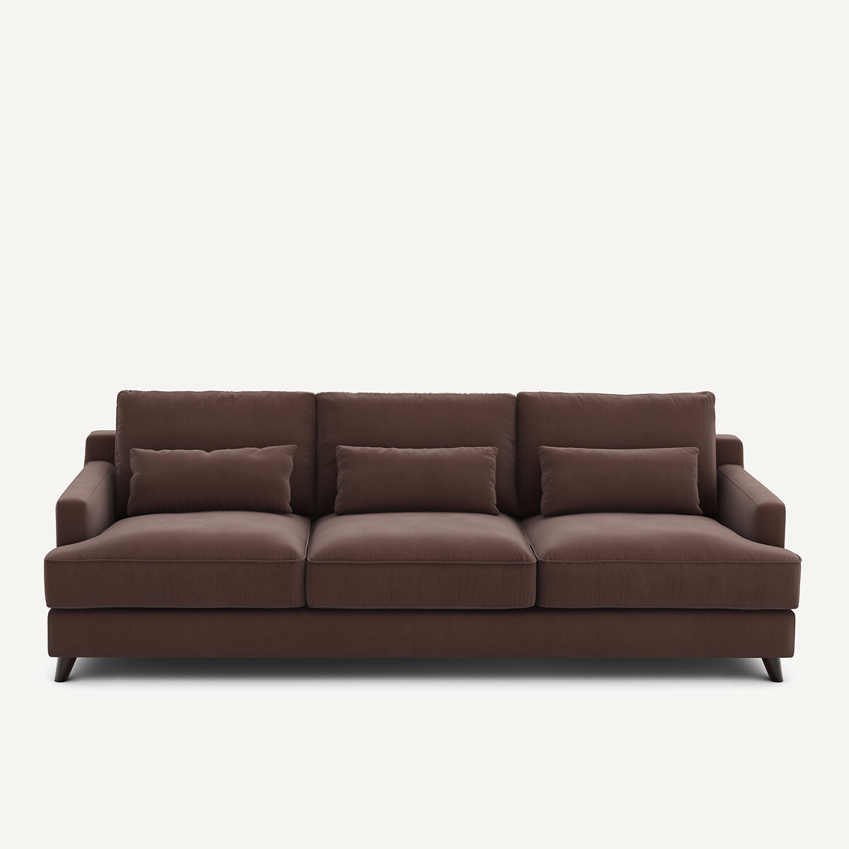 Καναπές από λινό βελούδο Μ100xΠ197xΥ83cm